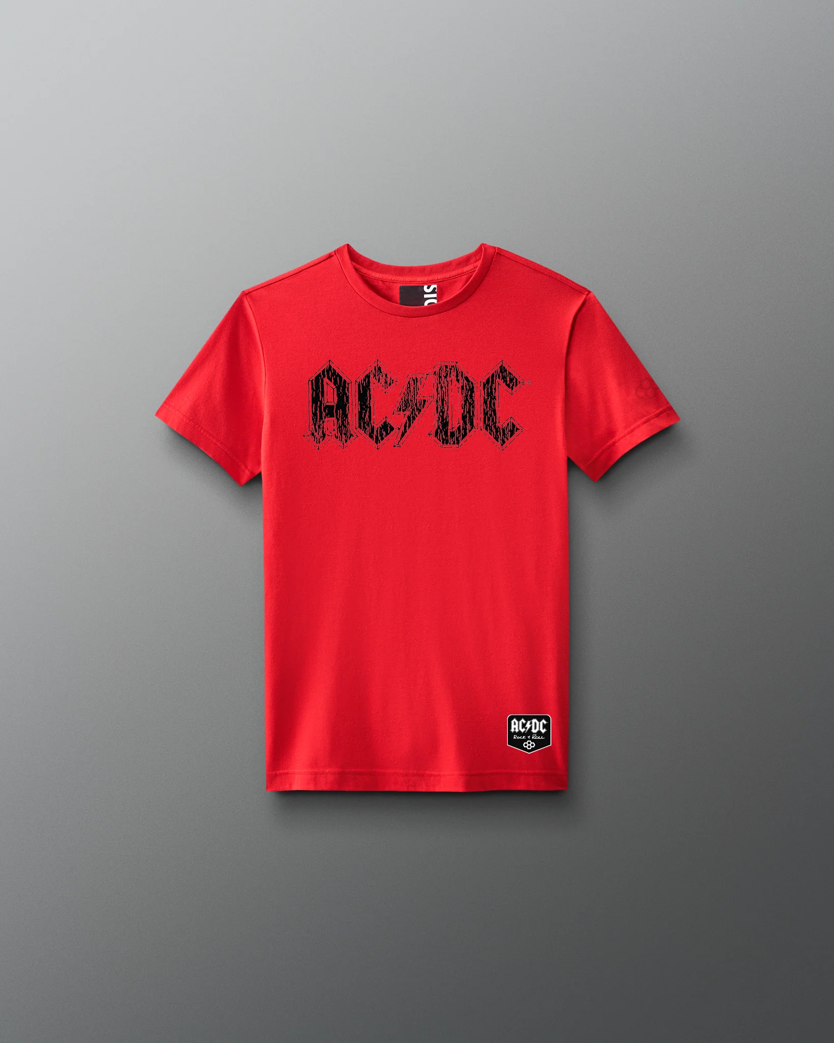 AC/DC Distress Logo Youth Elite Super Soft T-Shirt - Image 2