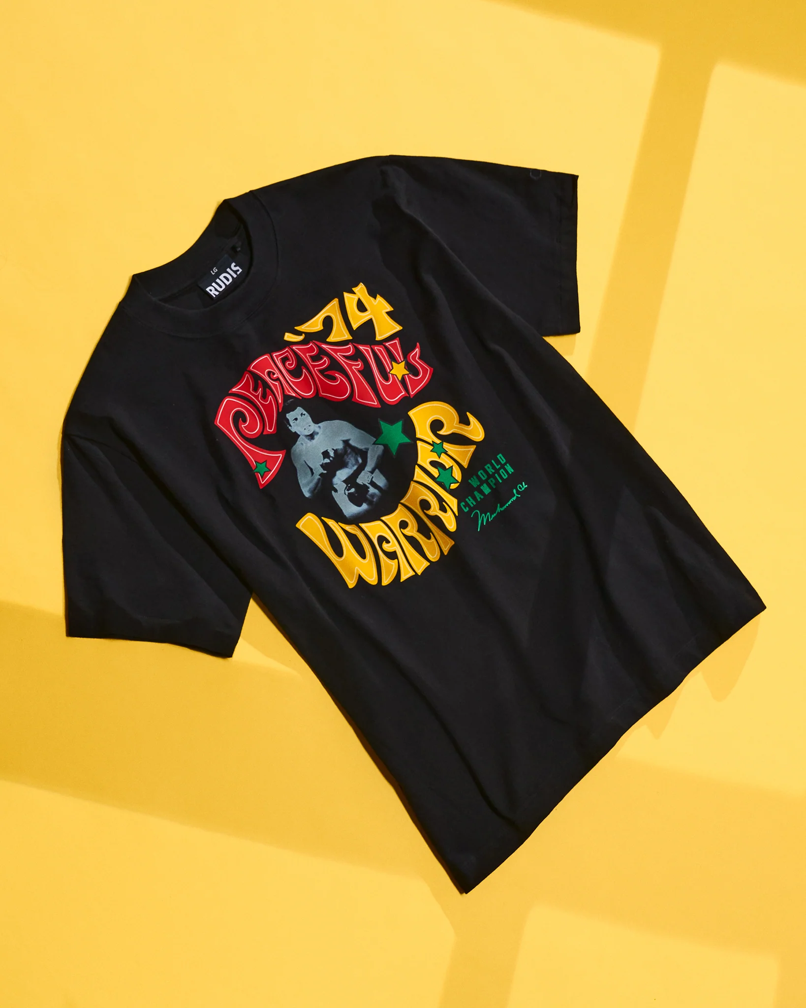 Ali Peaceful Warrior Heavyweight T-Shirt - Image 2
