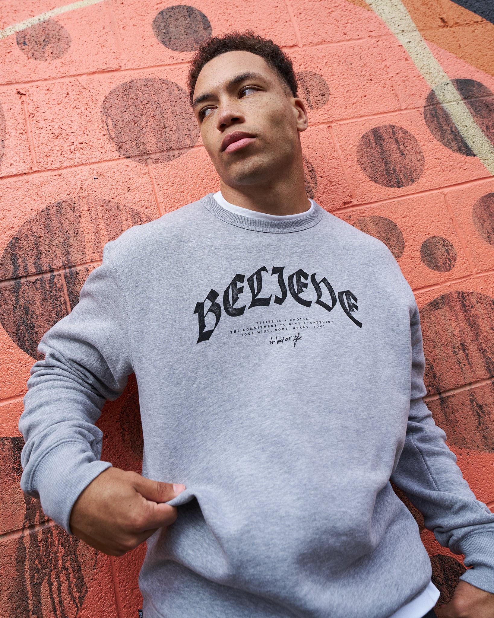 Blackletter Believe Comfort Fleece Crewneck - Image 2
