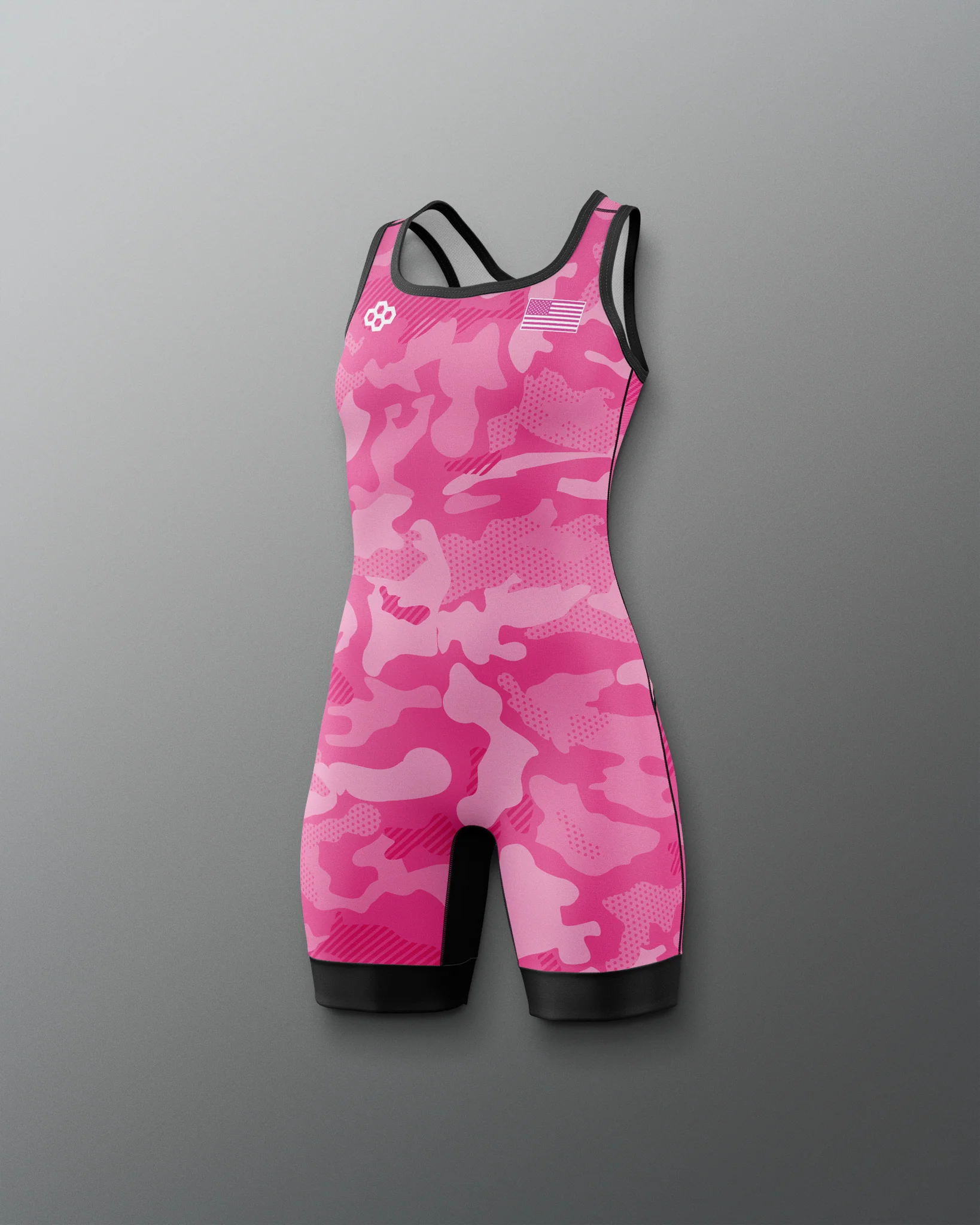 Camo Girl's Elite 2.0 Singlet - Image 4