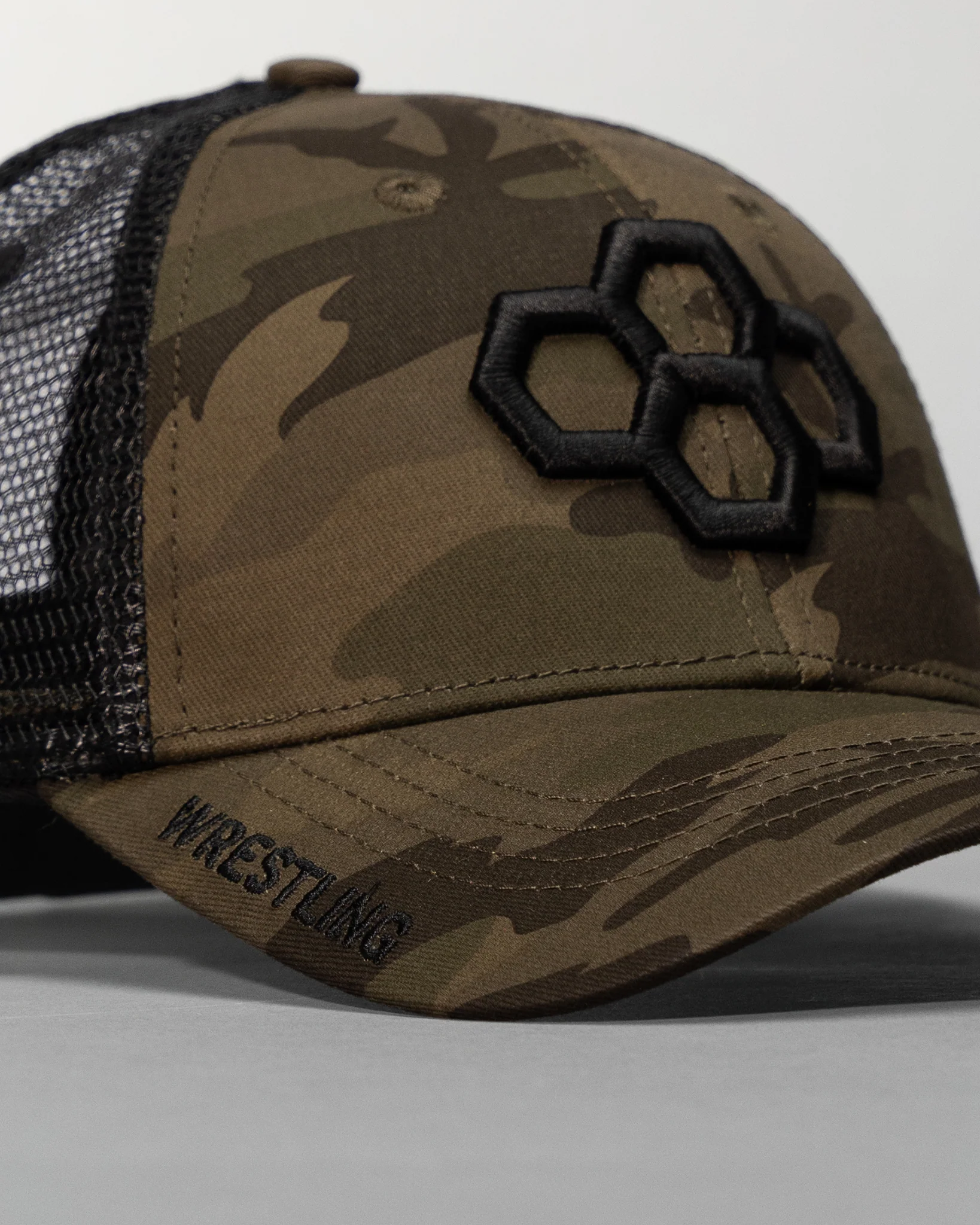 Camo Hex Trucker Hat - Image 3
