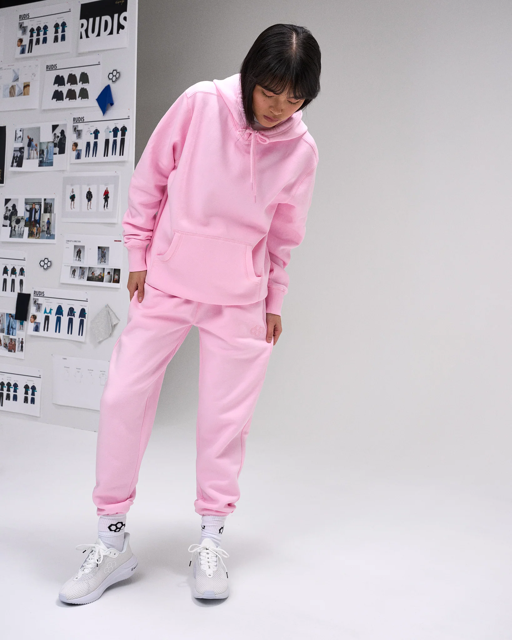 Comfort Fleece Hoodie - Light Pink - Image 2
