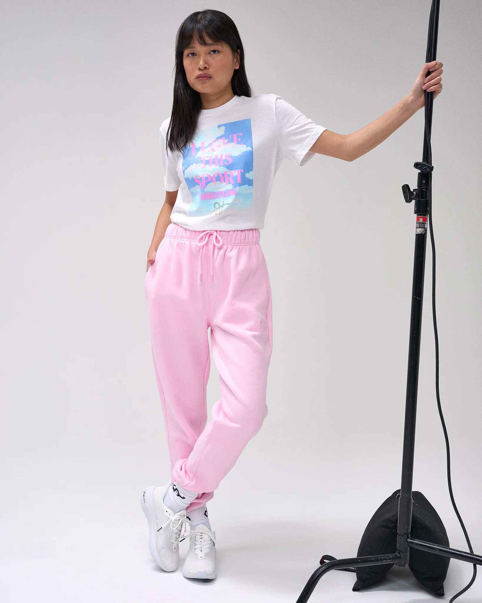 Comfort Fleece Sweatpants - Light Pink
