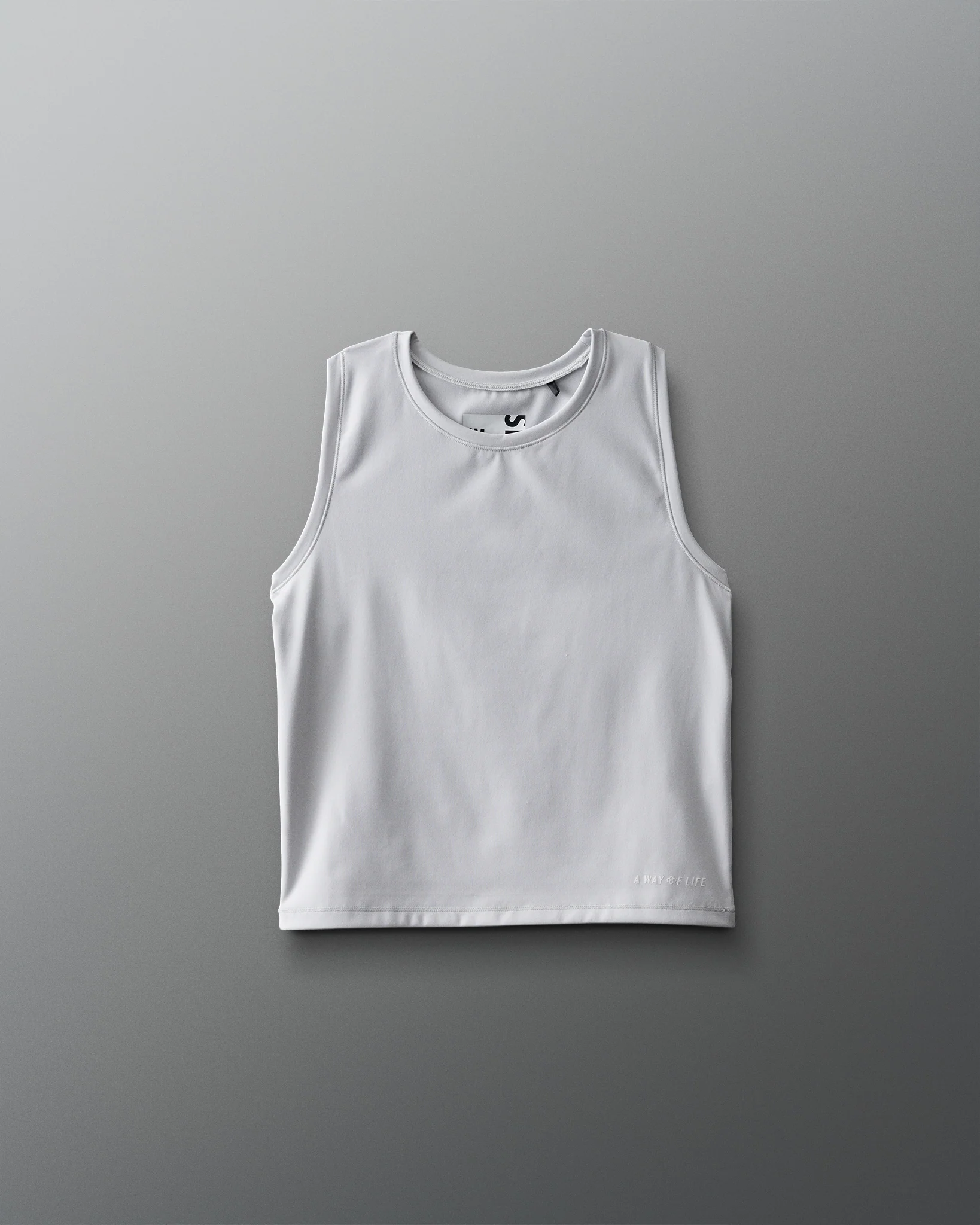 COOL-FEEL Women's Crop Tank Top - Lunar Gray