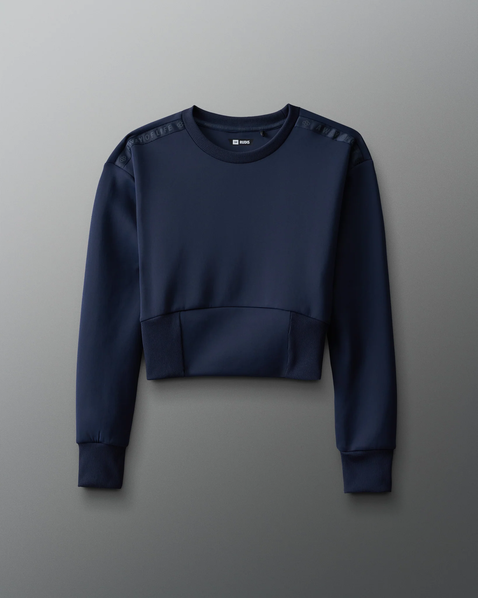 COOL-FEEL Women's Fitted Crew - Navy - Image 4