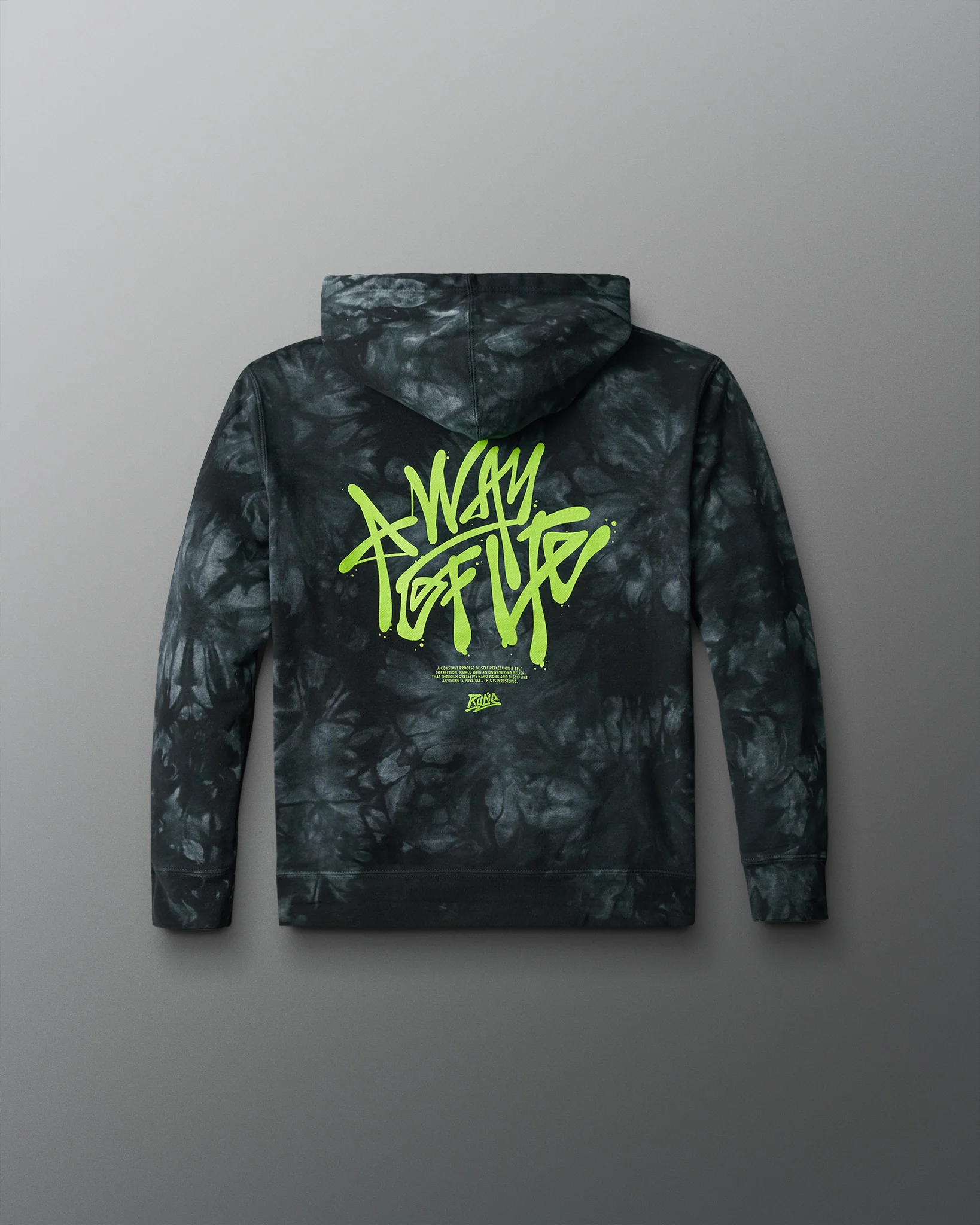 Graffiti Wordmark Tie-Dye Youth Hoodie - Image 4
