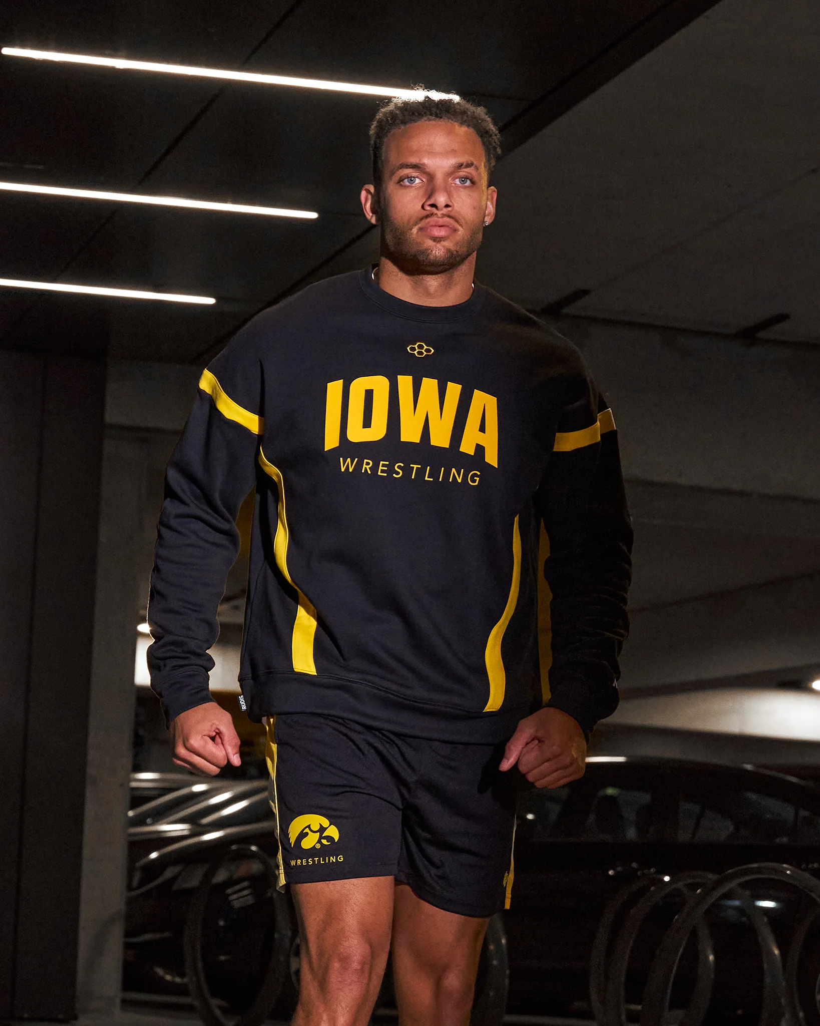 Iowa Colorblock Crewneck