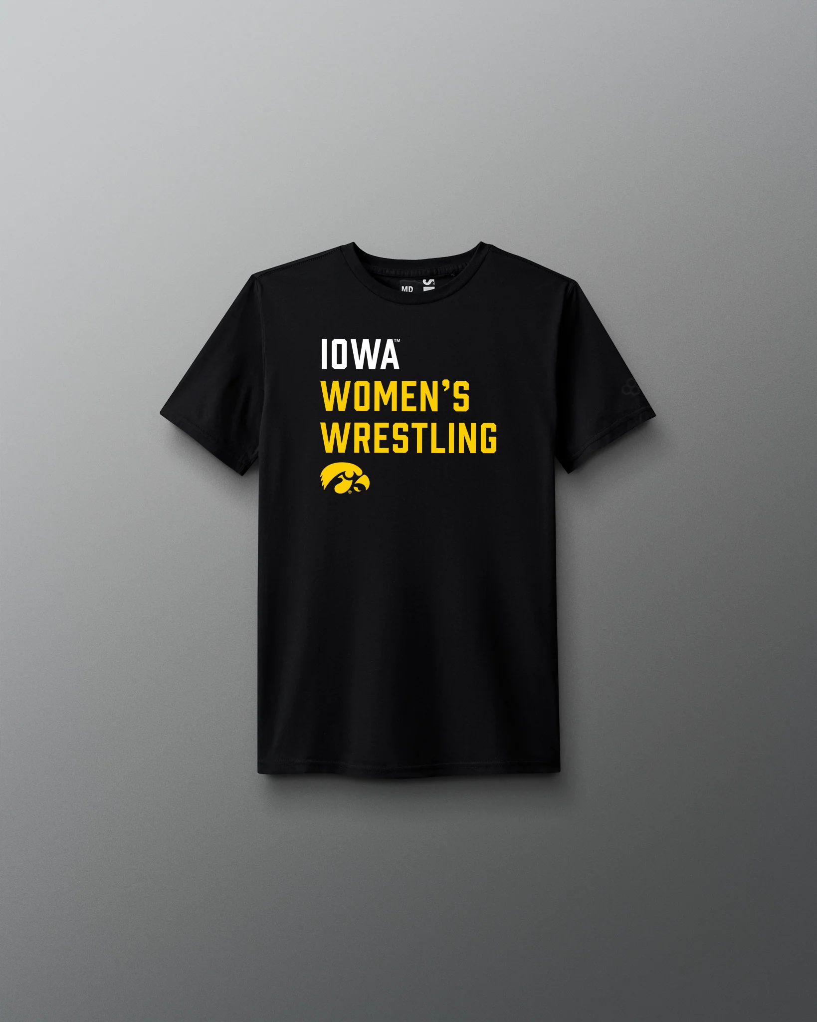 Iowa Wrestling Stacked Girl's T-Shirt