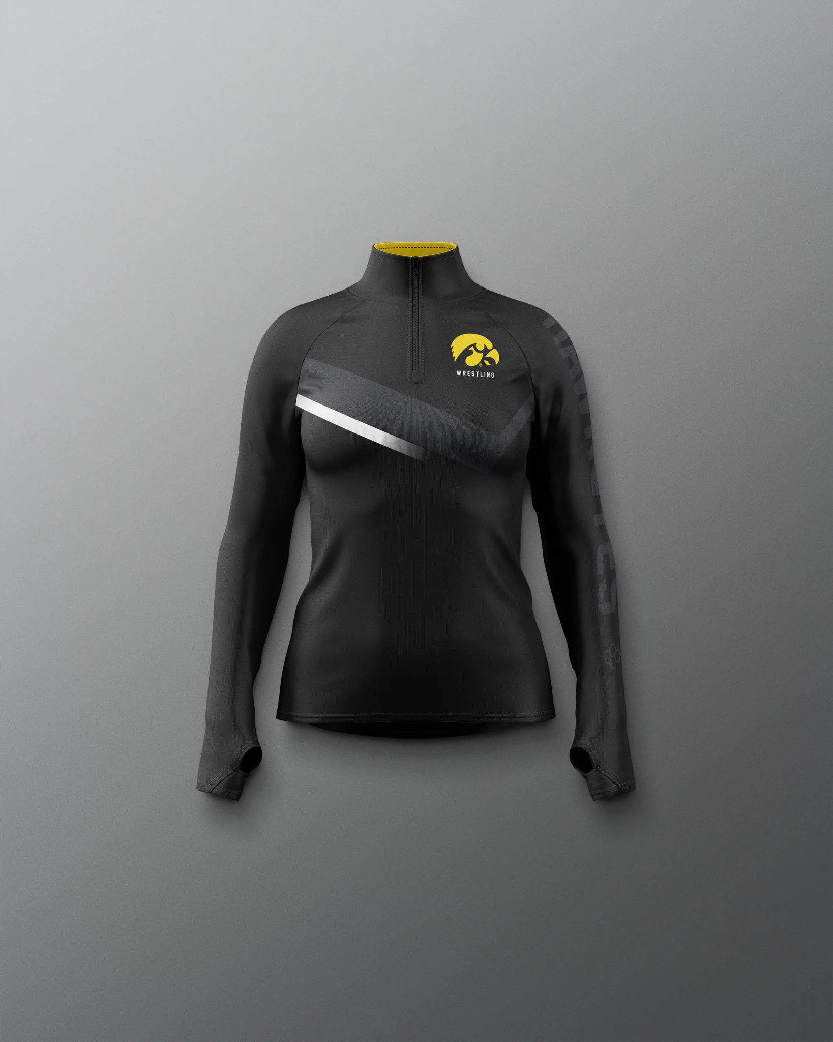 Iowa Wrestling Sublimated Girl's Elite 1/4 Zip