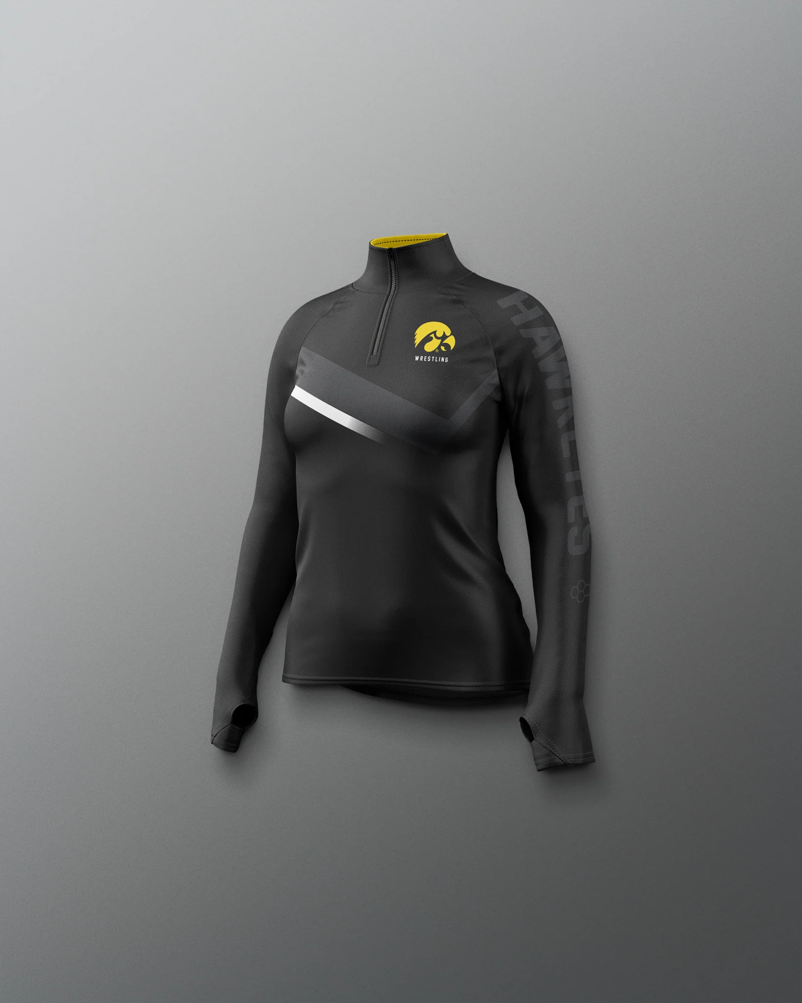 Iowa Wrestling Sublimated Girl's Elite 1/4 Zip - Image 5