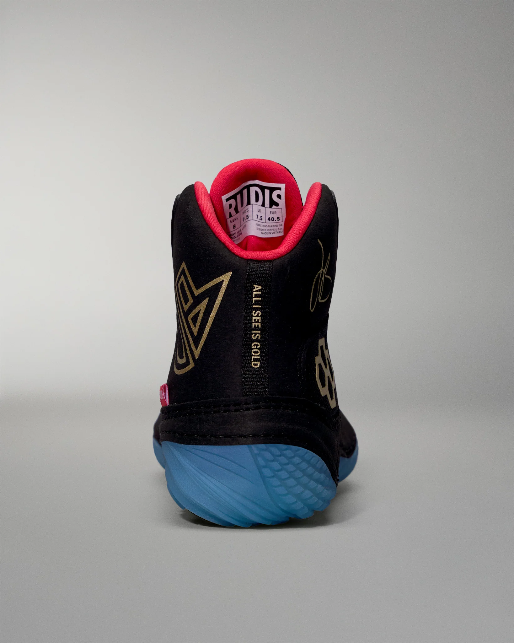 JB1 Adult Wrestling Shoes - Blackbird - Image 6