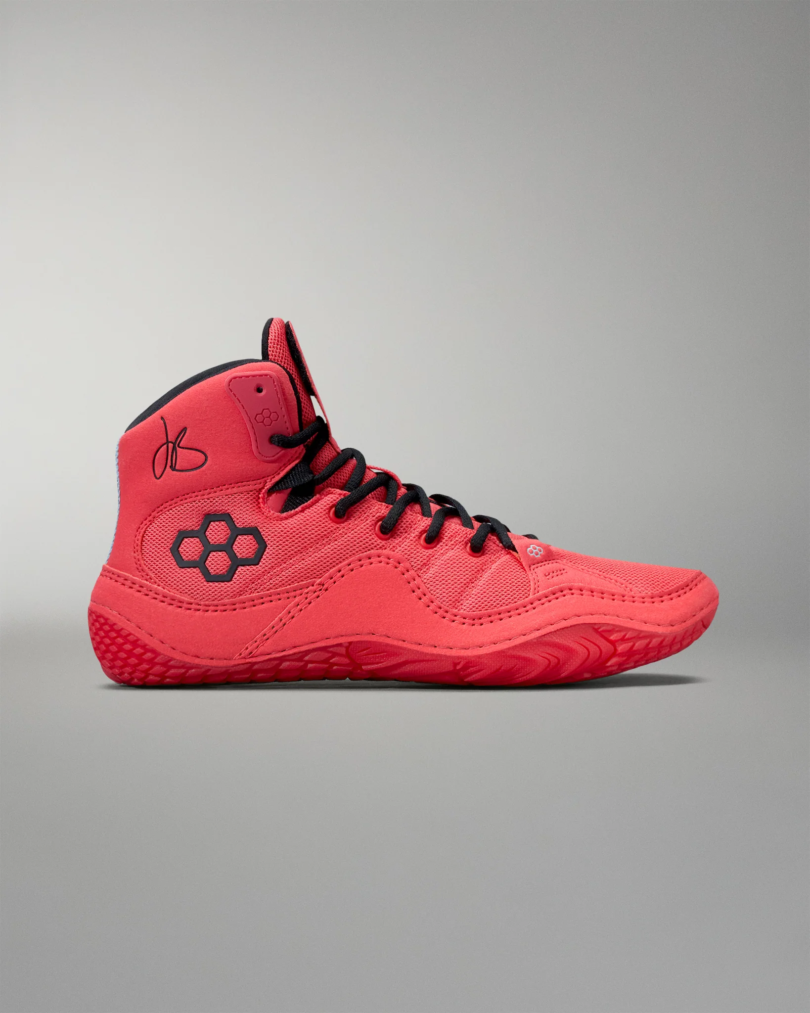 JB1 Adult Wrestling Shoes - Fire Red - Image 3
