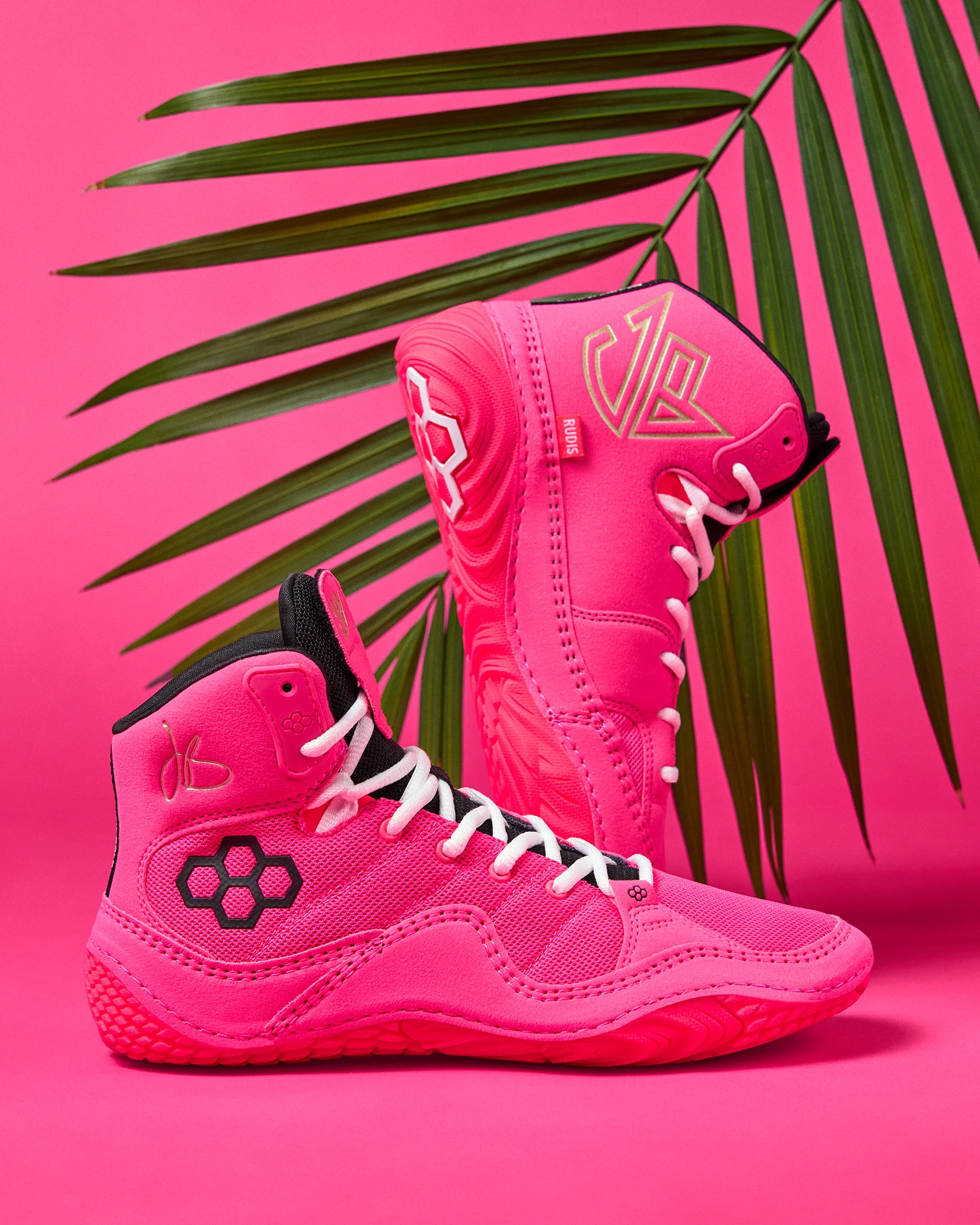 JB1 Adult Wrestling Shoes - Flamingo Pink - Image 2