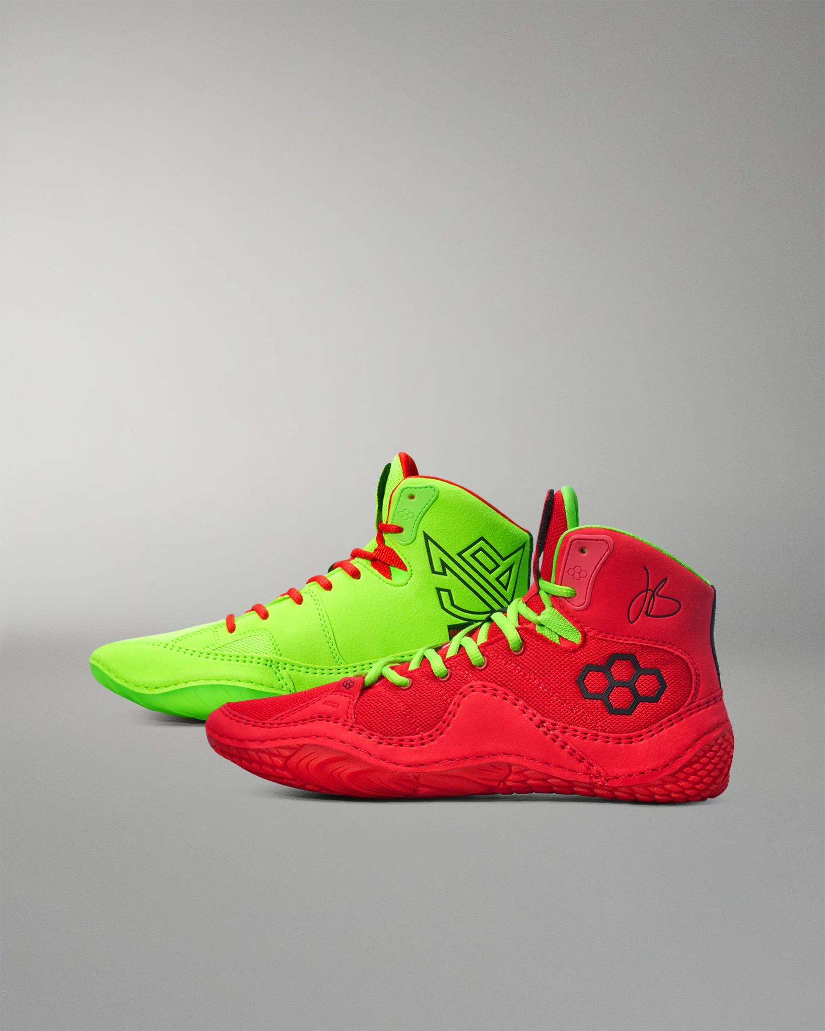 JB1 Signed Adult Wrestling Shoes - Signed Naughty & Nice - Image 4