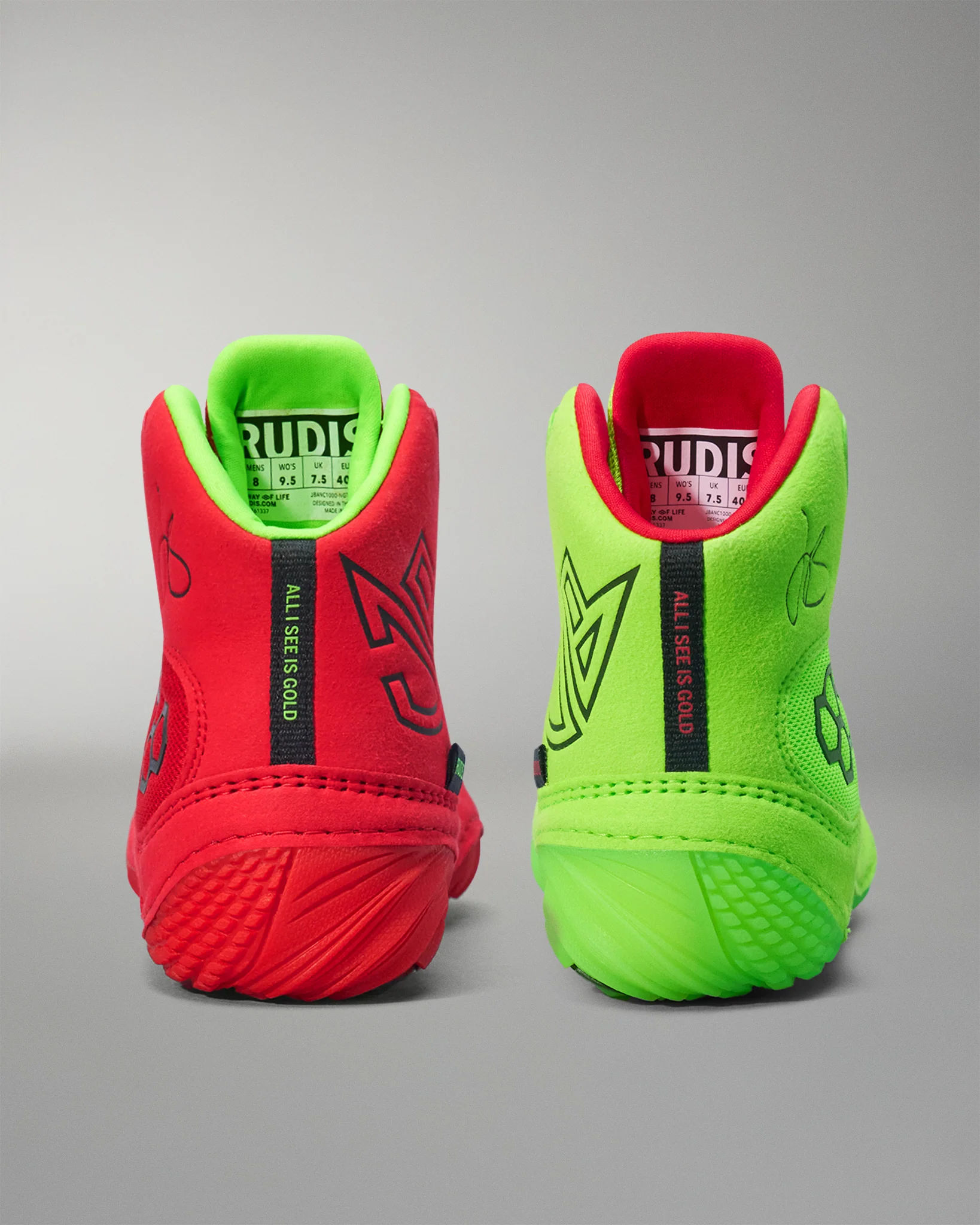 JB1 Signed Adult Wrestling Shoes - Signed Naughty & Nice - Image 6