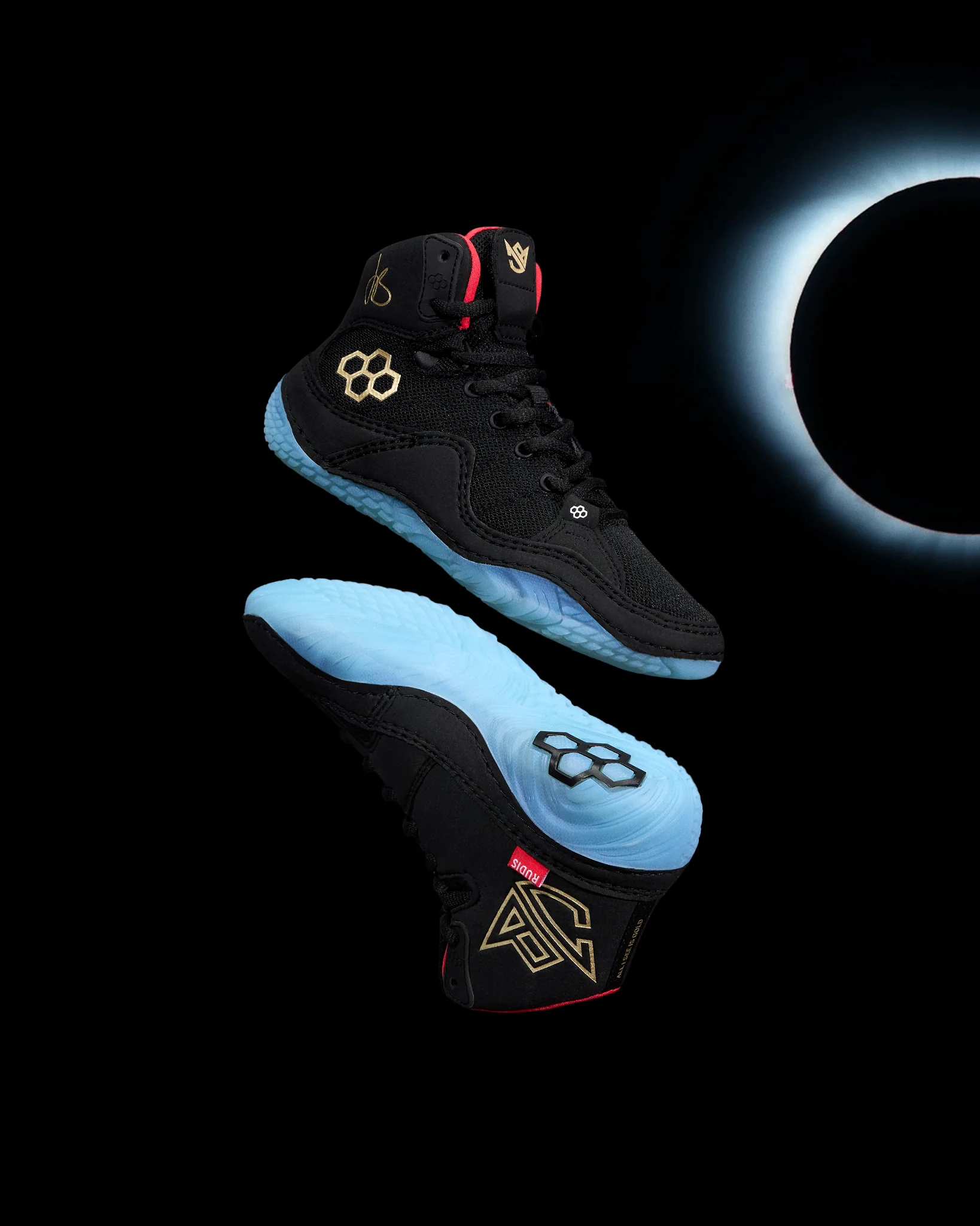 JB1 Youth Wrestling Shoes - Blackbird - Image 2