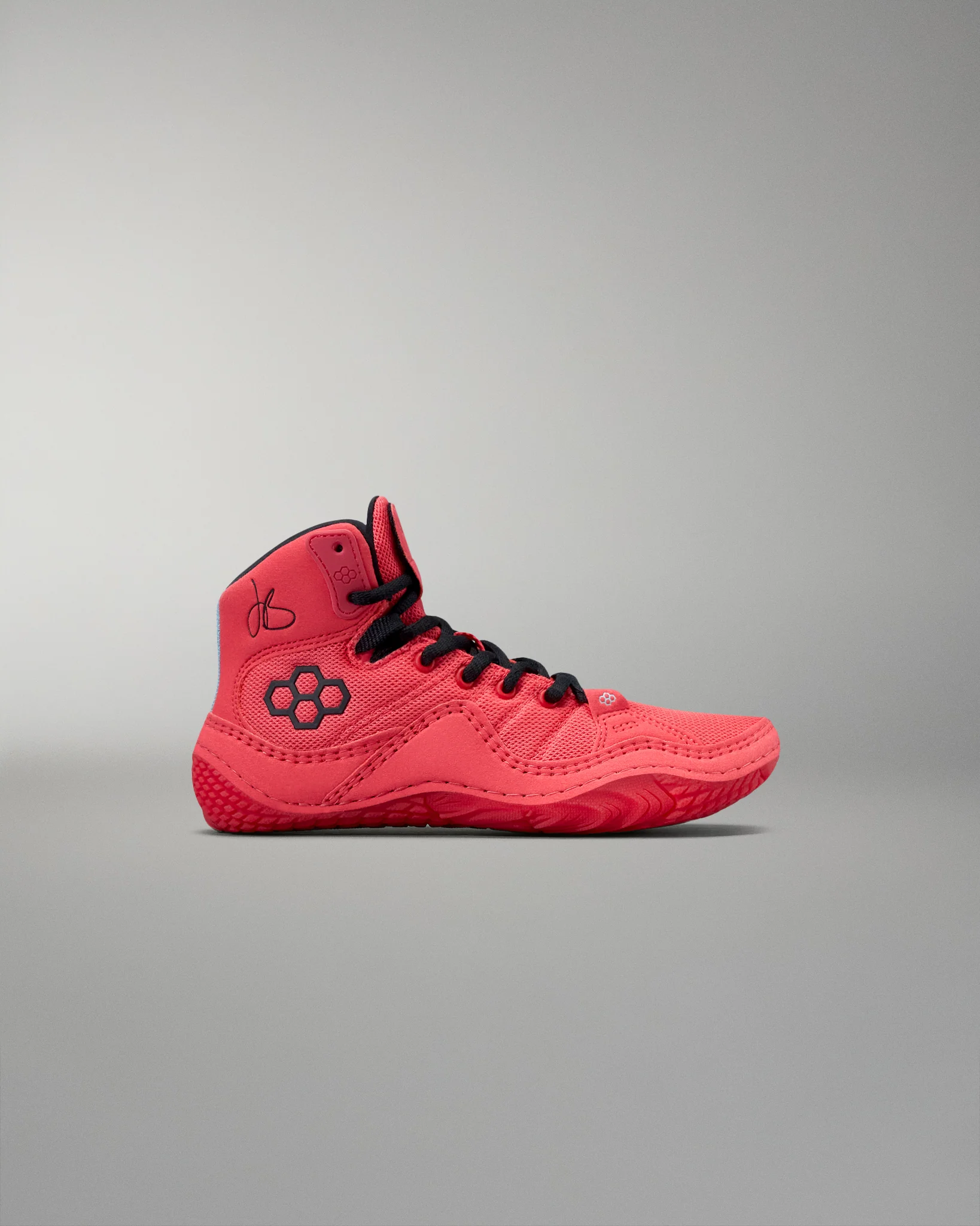 JB1 Youth Wrestling Shoes - Fire Red - Image 2