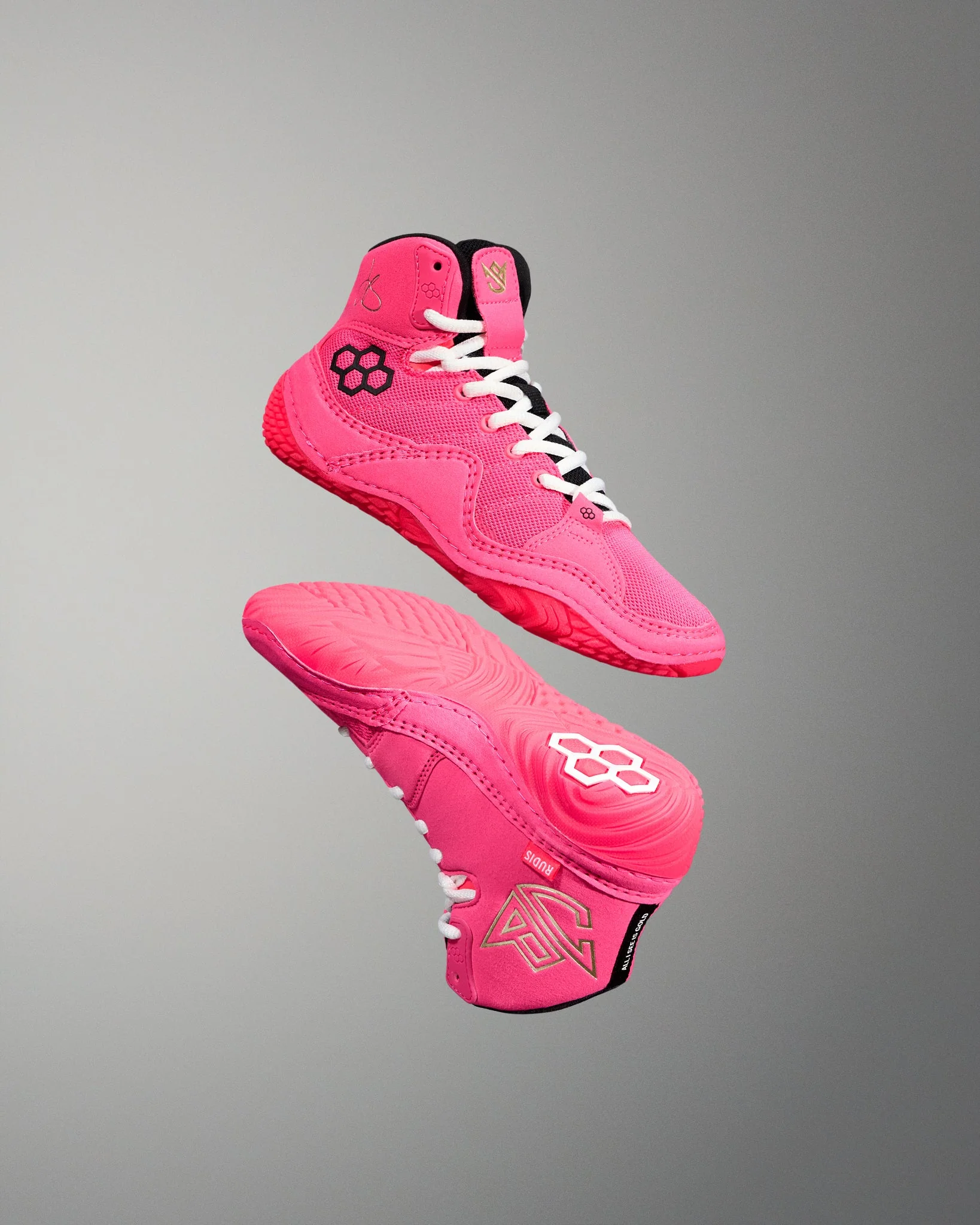 JB1 Youth Wrestling Shoes - Flamingo Pink