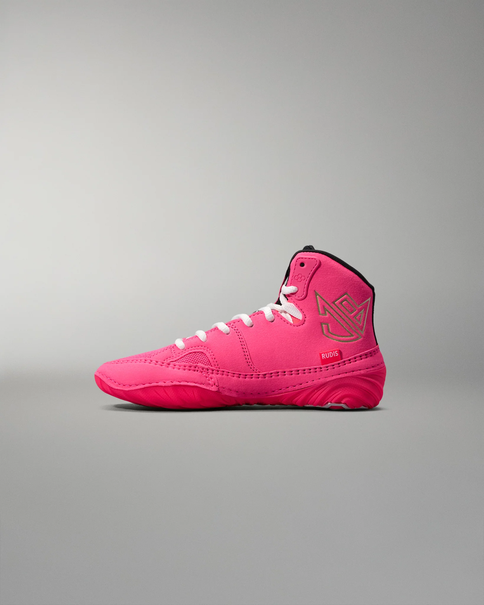 JB1 Youth Wrestling Shoes - Flamingo Pink - Image 4