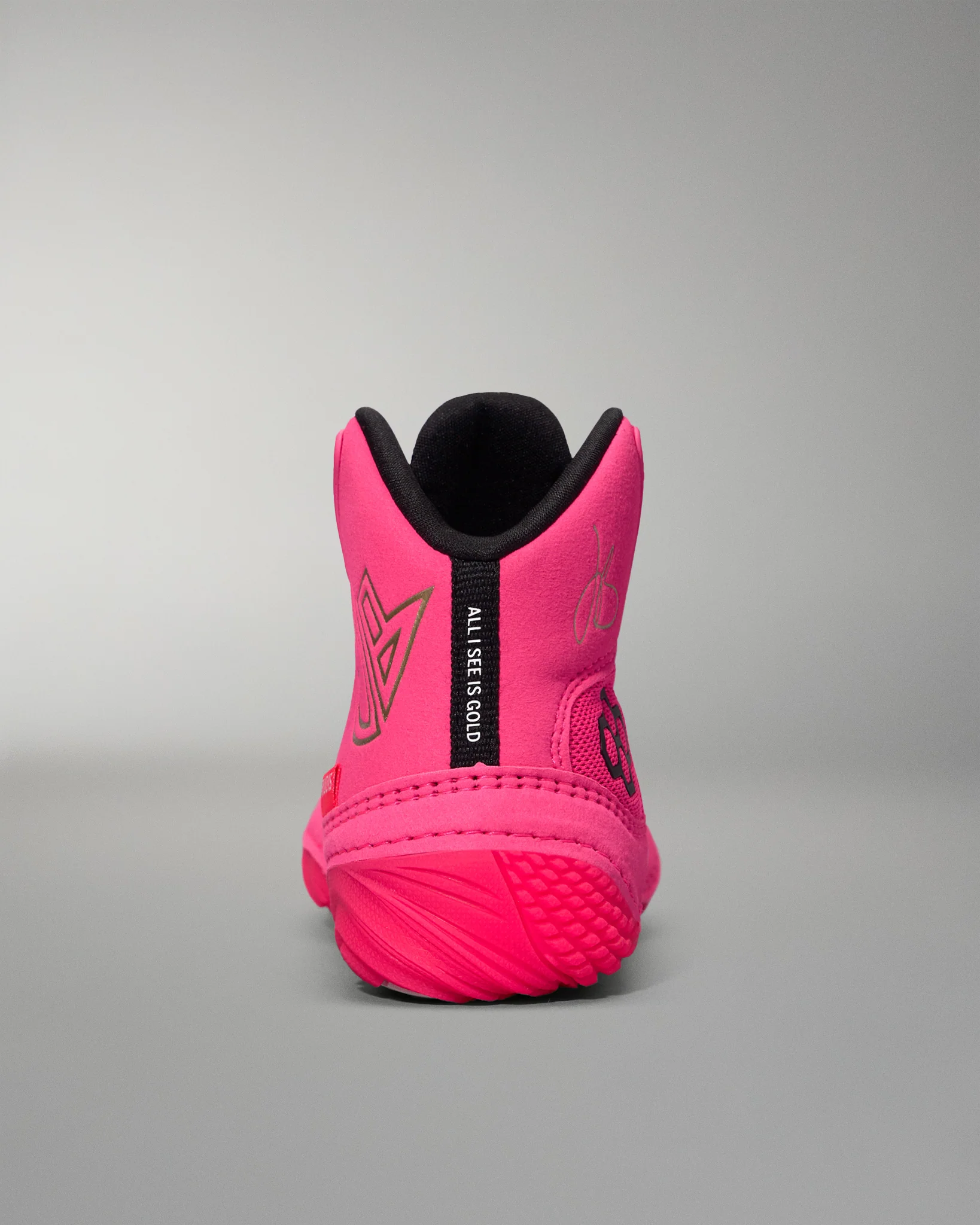 JB1 Youth Wrestling Shoes - Flamingo Pink - Image 6