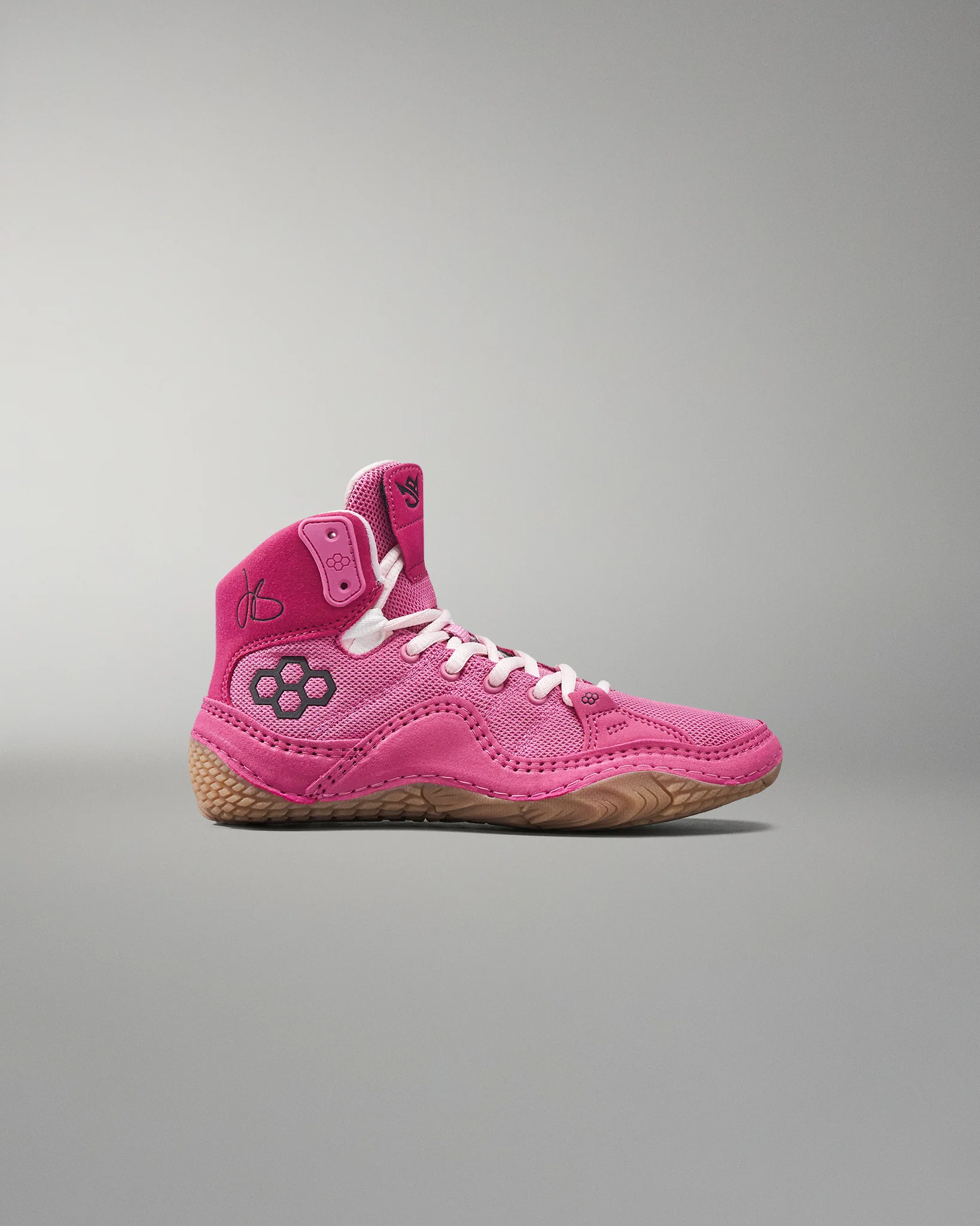 JB1 Youth Wrestling Shoes - Gum Doubles - Image 2