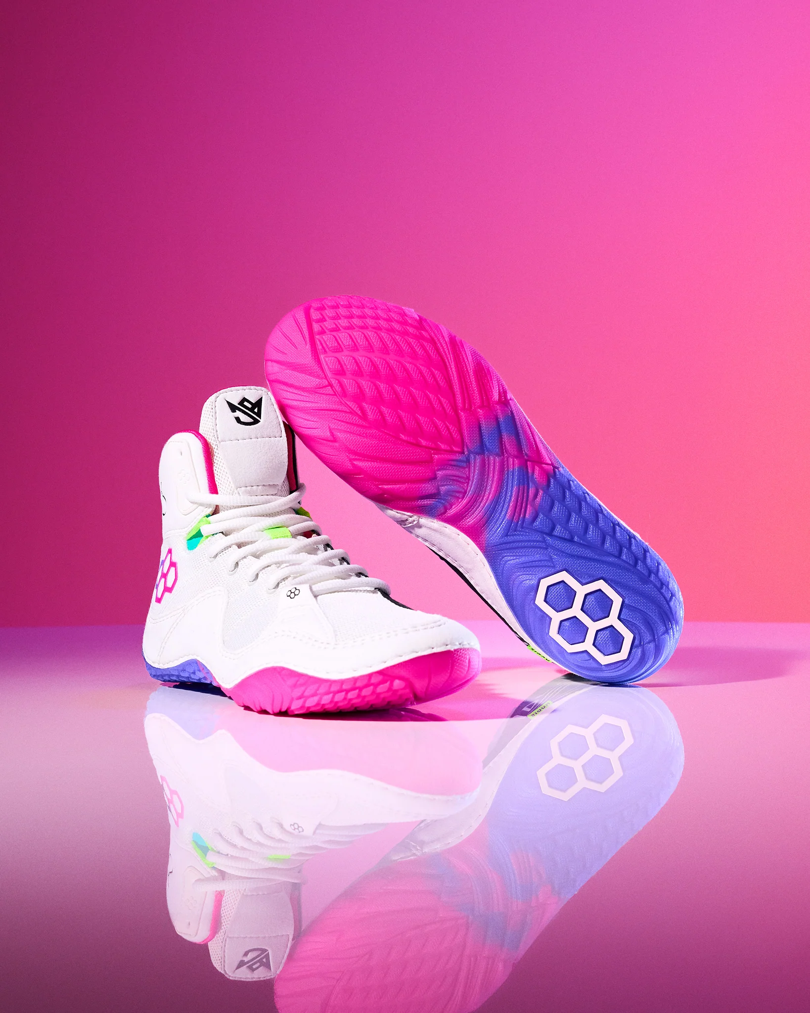 JB1 Youth Wrestling Shoes - Neon Surge