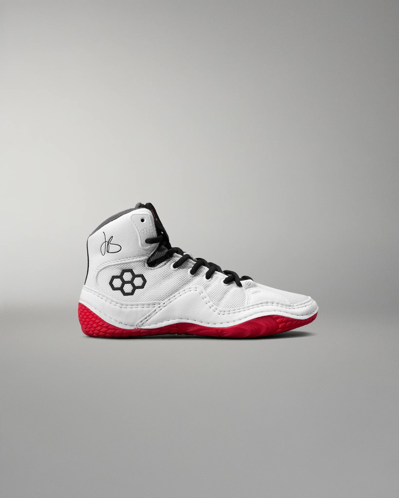 JB1 Youth Wrestling Shoes - White Hot - Image 2