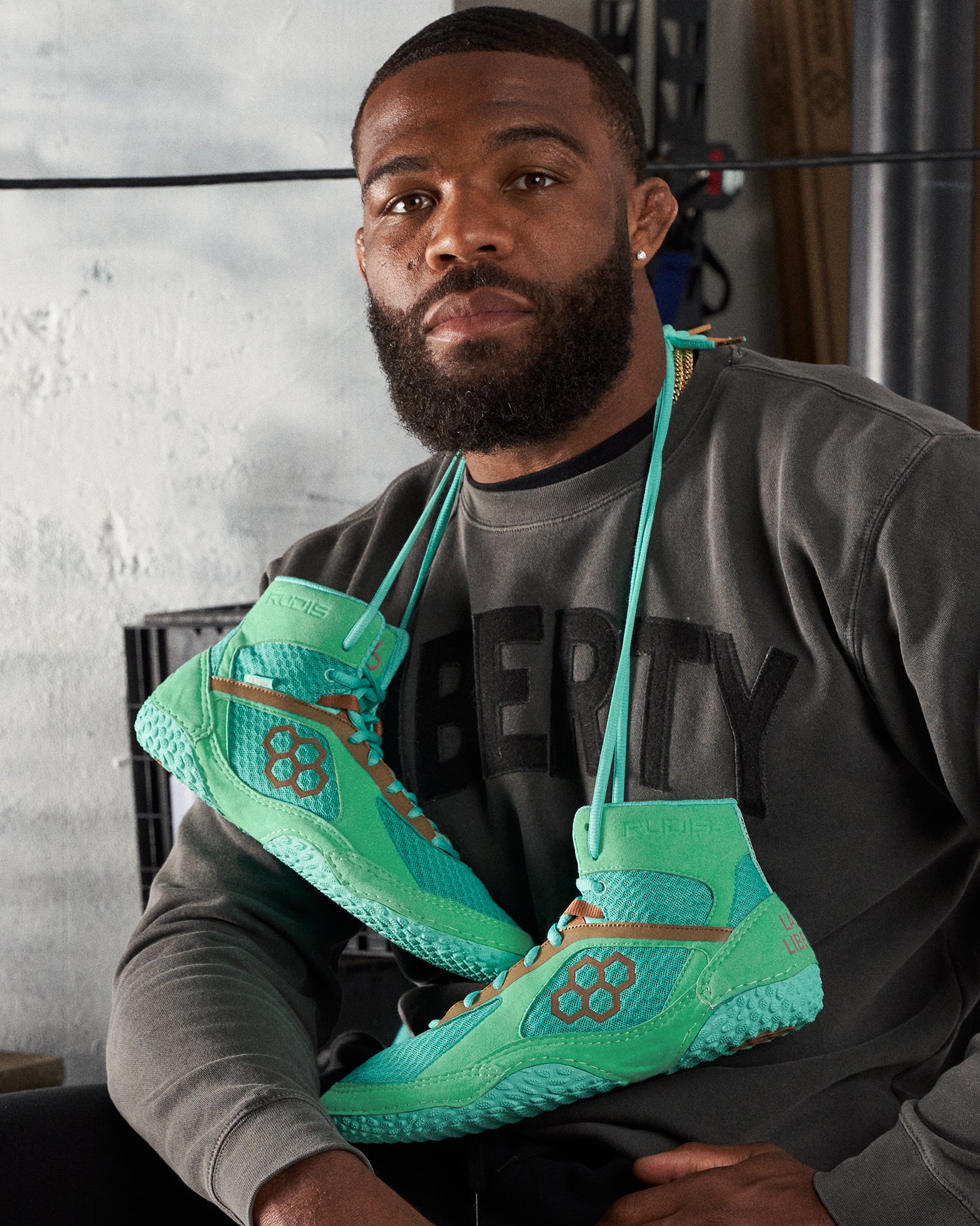 Jordan Burroughs Alpha 2.0 Adult Wrestling Shoes - Lady Liberty - Image 3