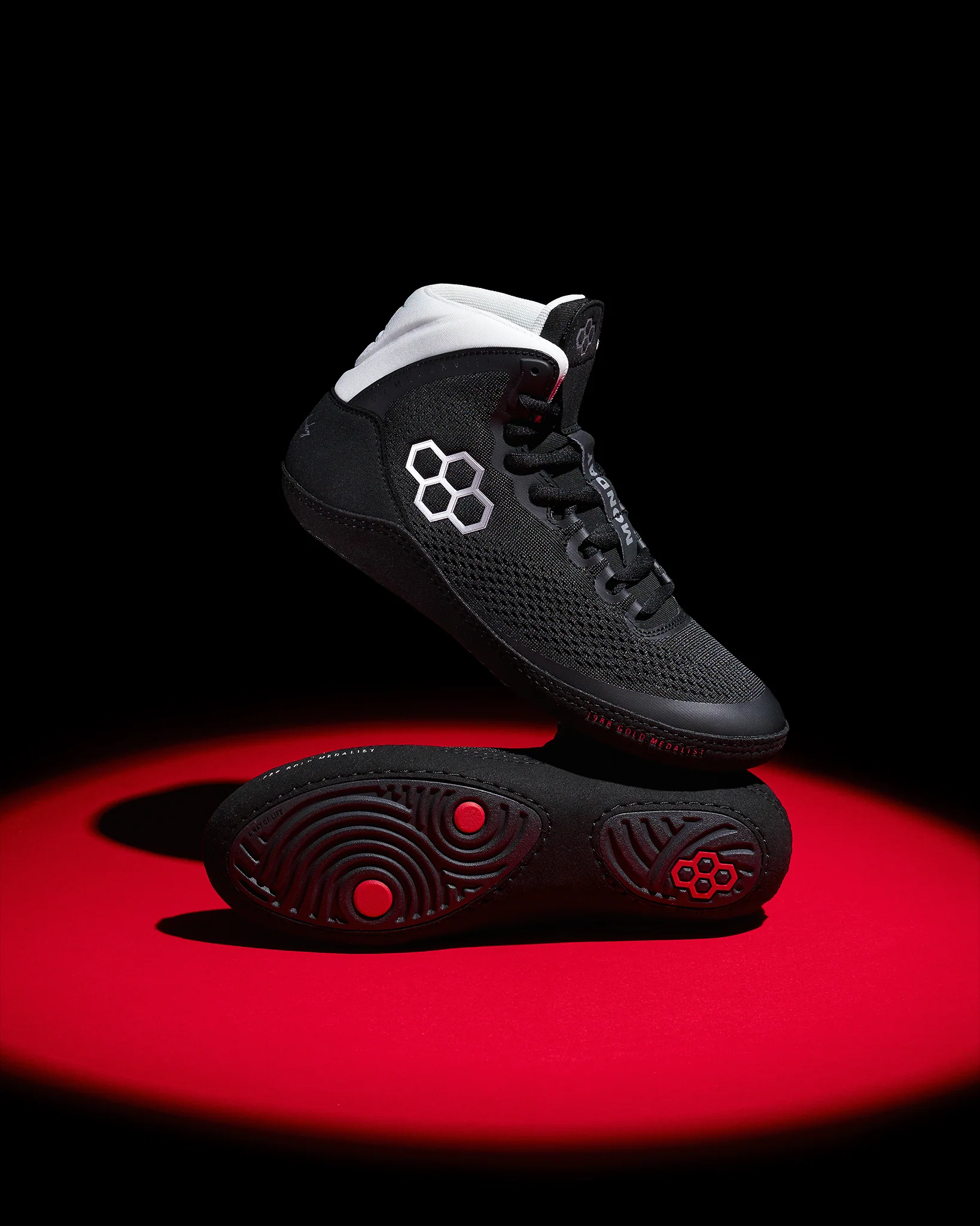 Kenny Monday Adult Wrestling Shoes - Black - Image 2