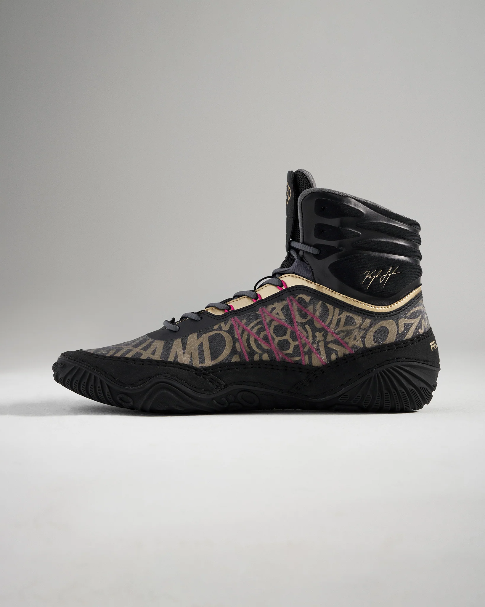 KS Infinity Edge Adult Wrestling Shoes - Black - Image 4