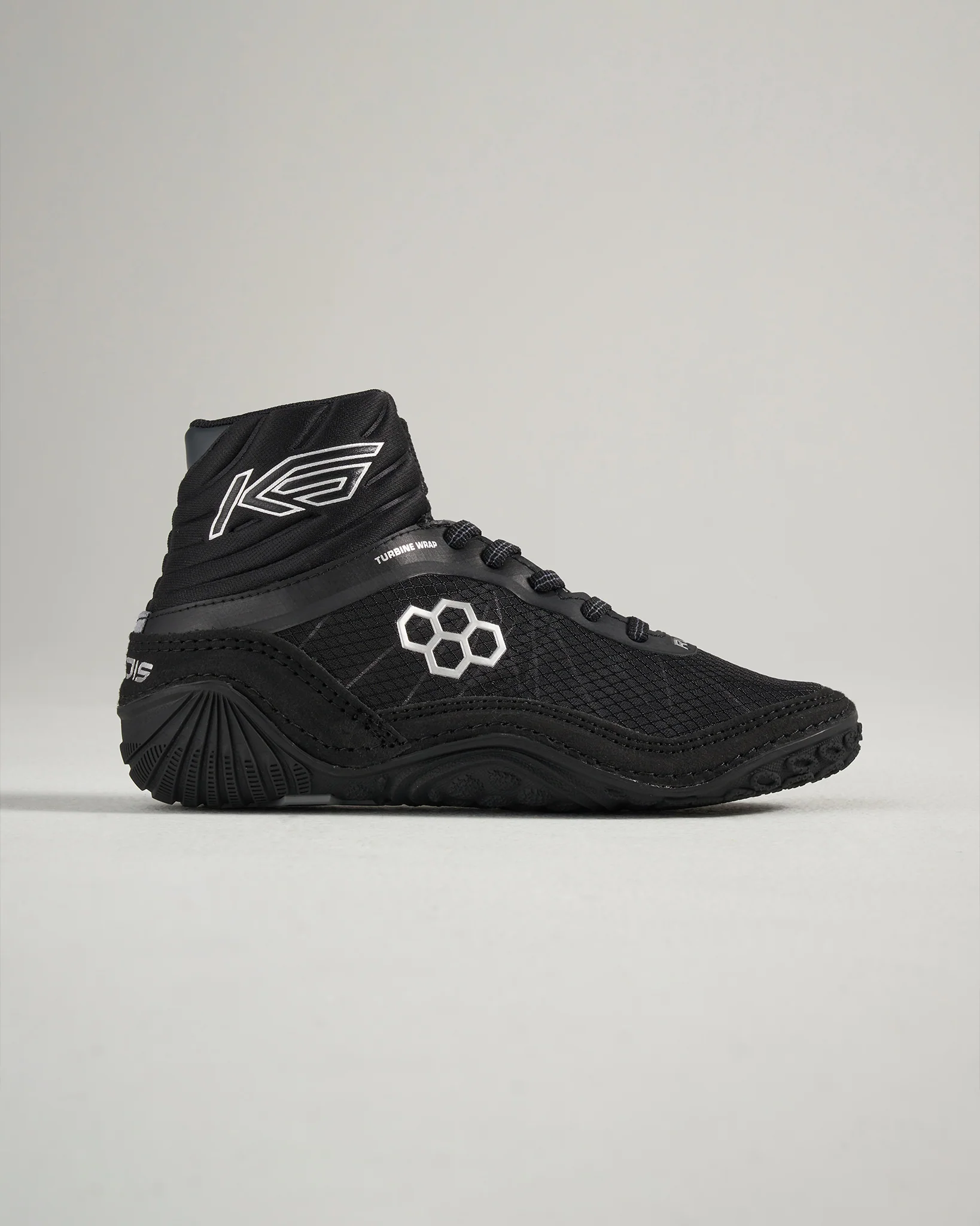 KS Turbine Youth Wrestling Shoes - Midnight Chrome - Image 3