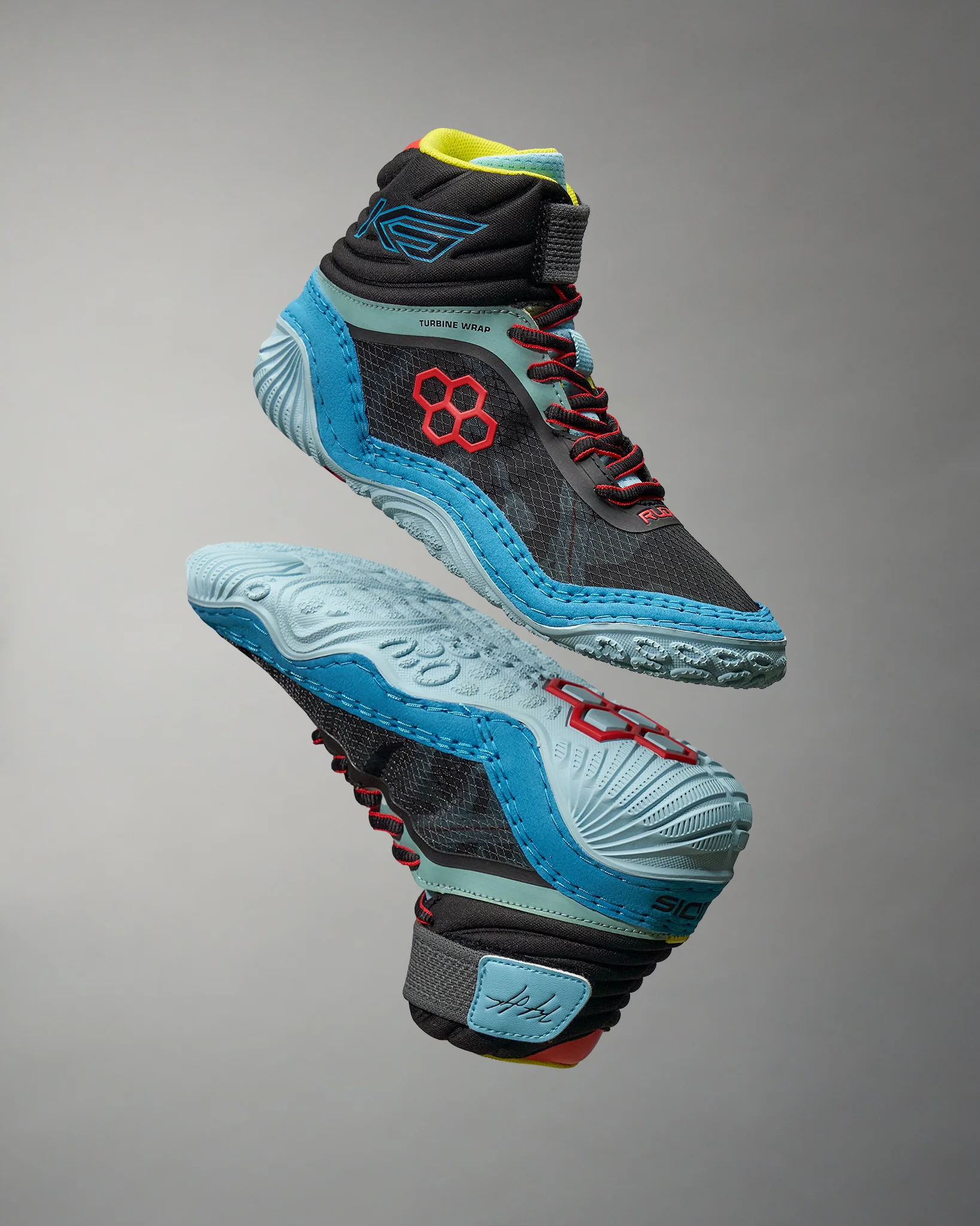 KS Turbine Youth Wrestling Shoes - Poison Blue