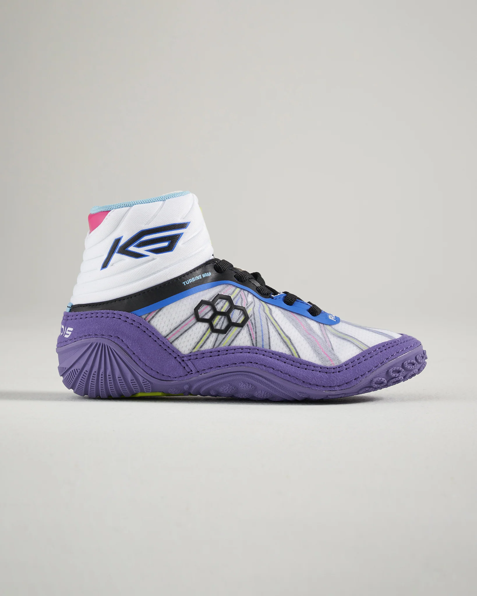 KS Turbine Youth Wrestling Shoes - Purple Cosmo - Image 2