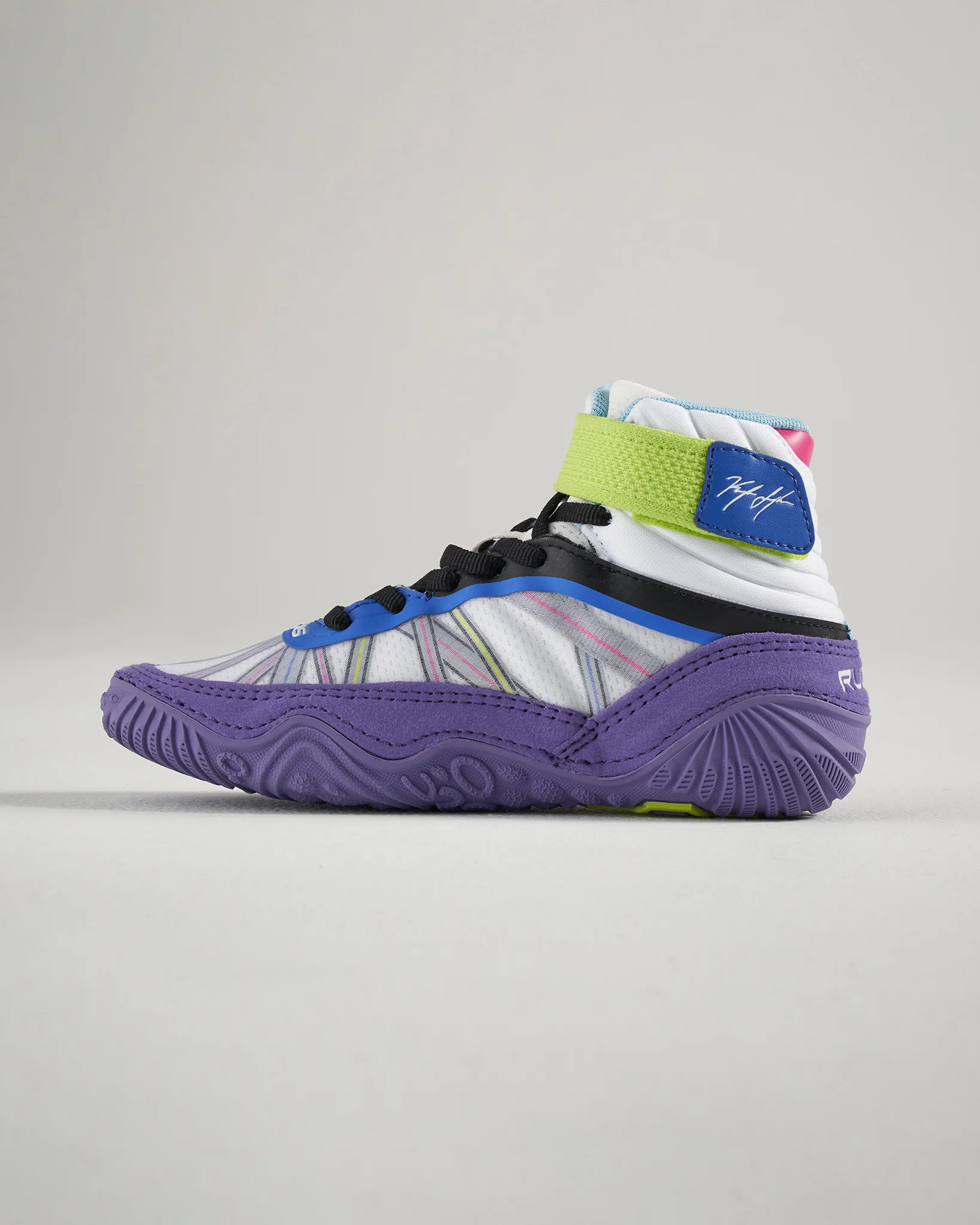KS Turbine Youth Wrestling Shoes - Purple Cosmo - Image 3