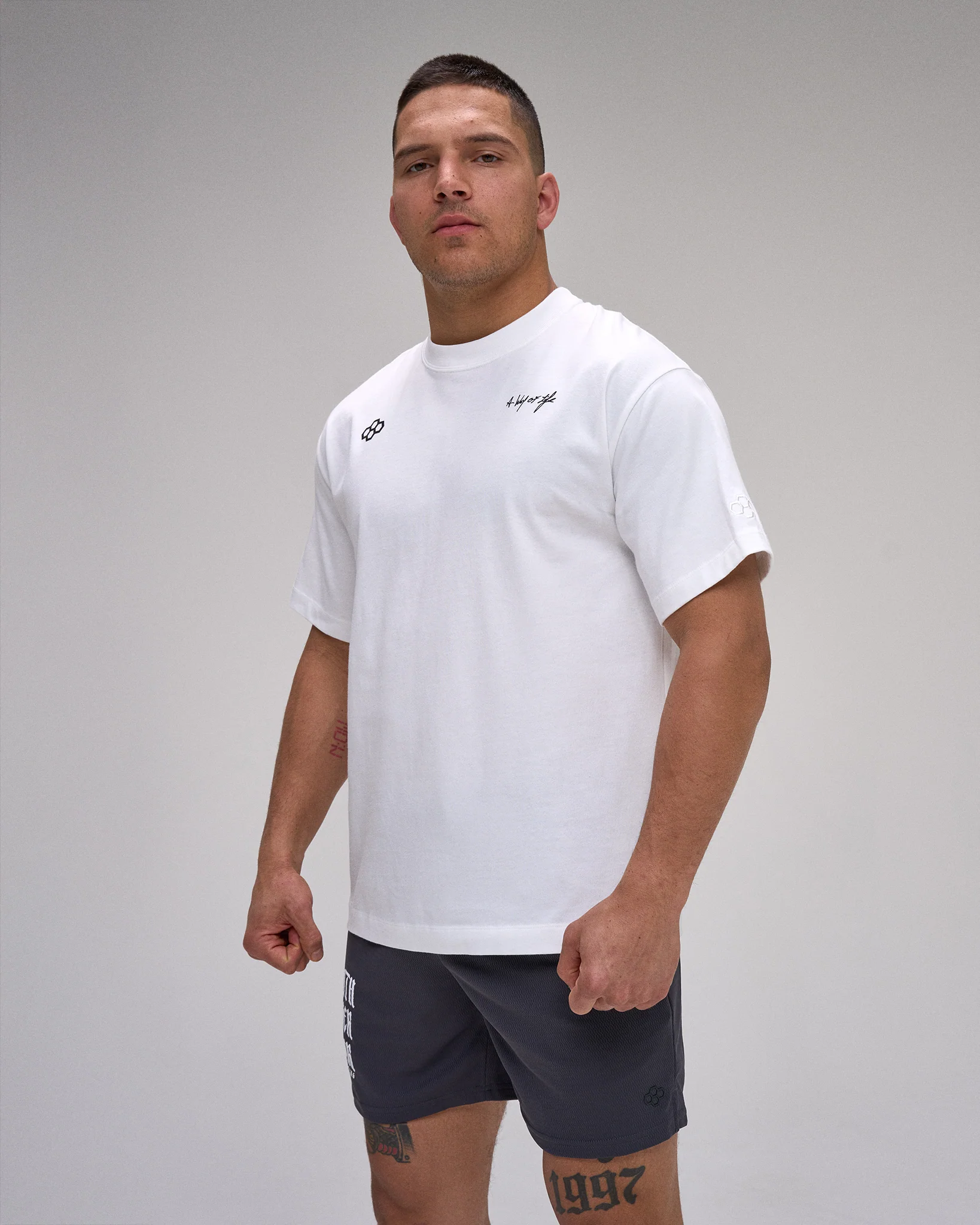 Motto Faith Over Fear Heavyweight T-Shirt - Image 2
