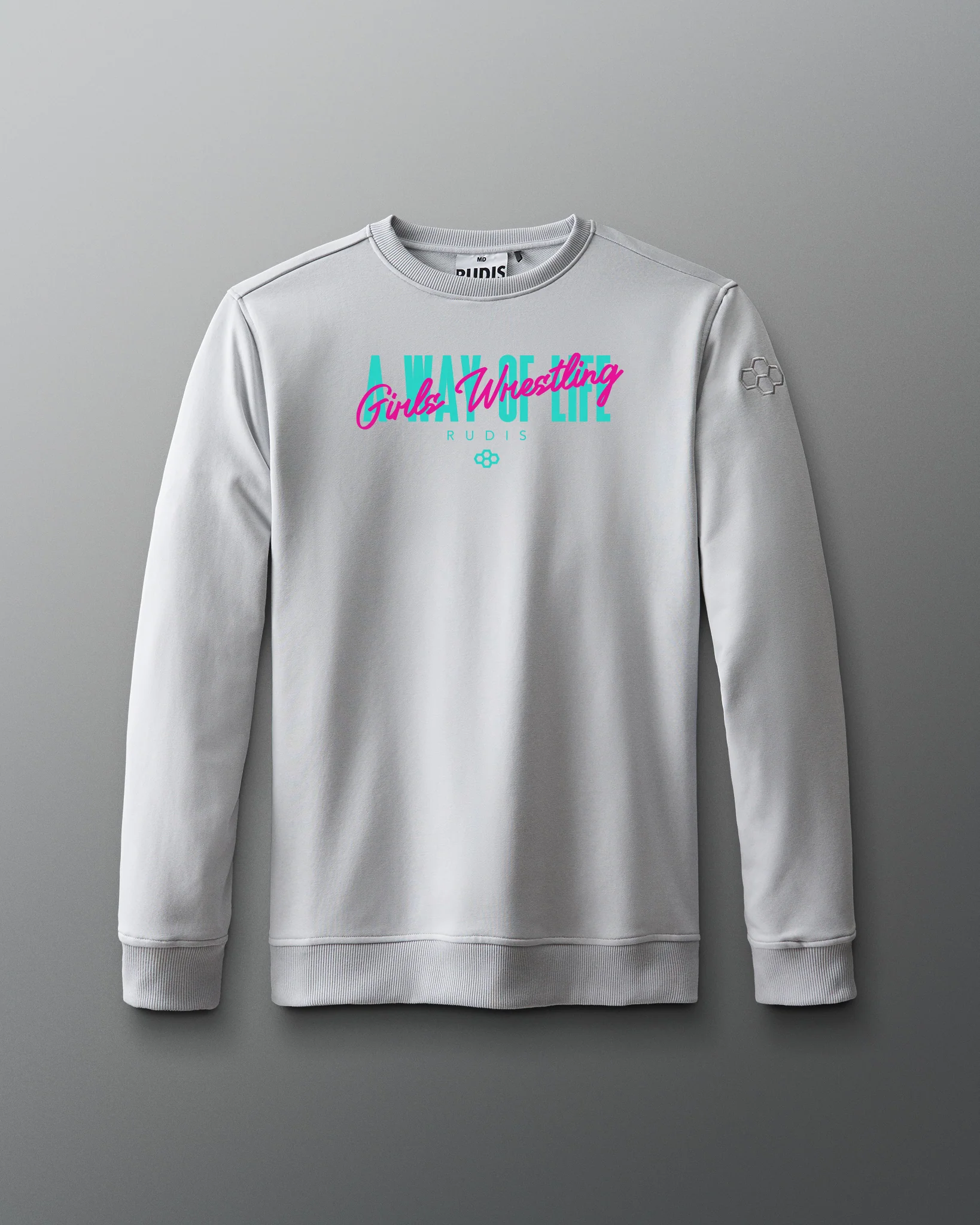 Motto "Girls Wrestling" Elite Terry Crewneck