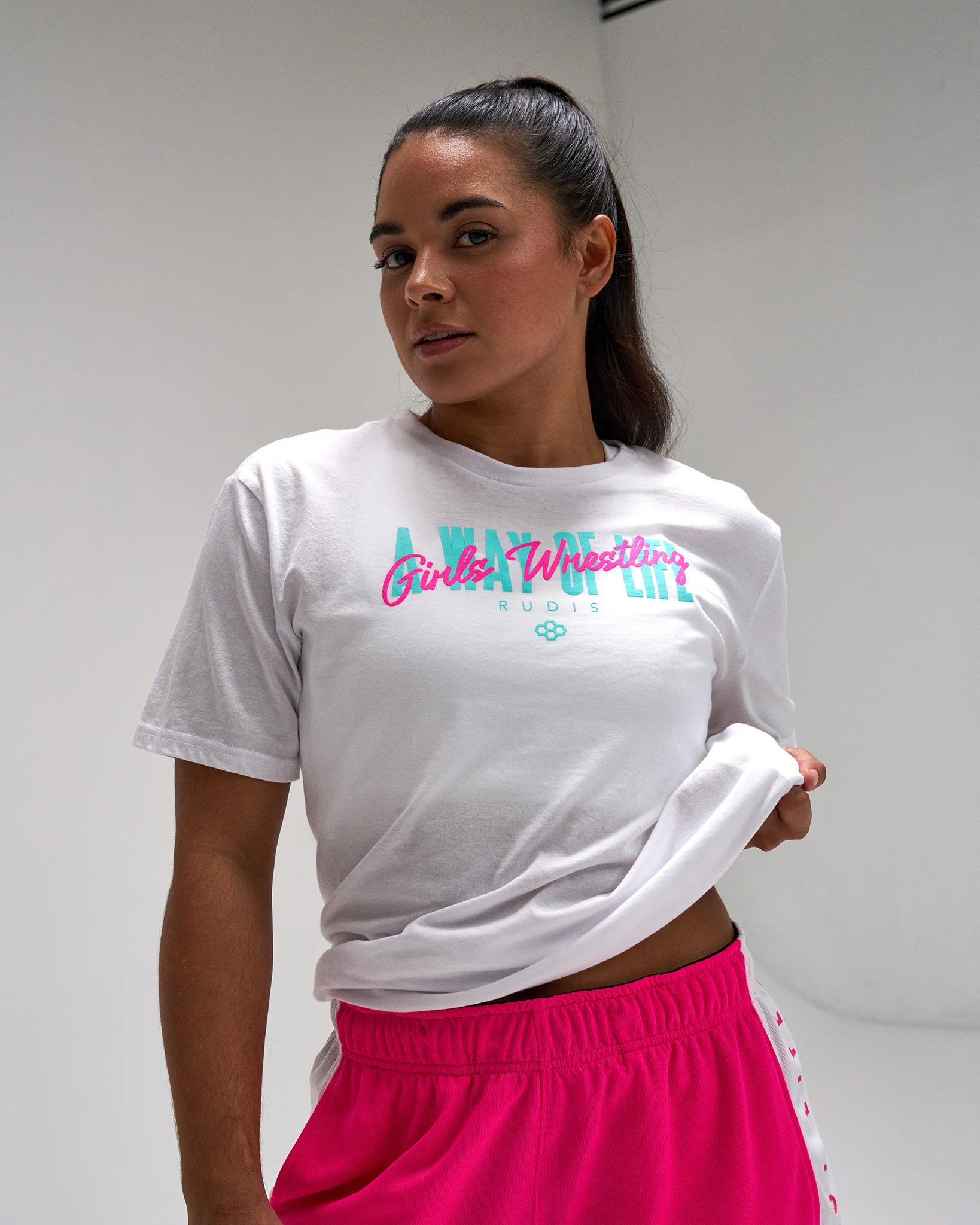 Motto "Girls Wrestling" Elite Super Soft T-Shirt
