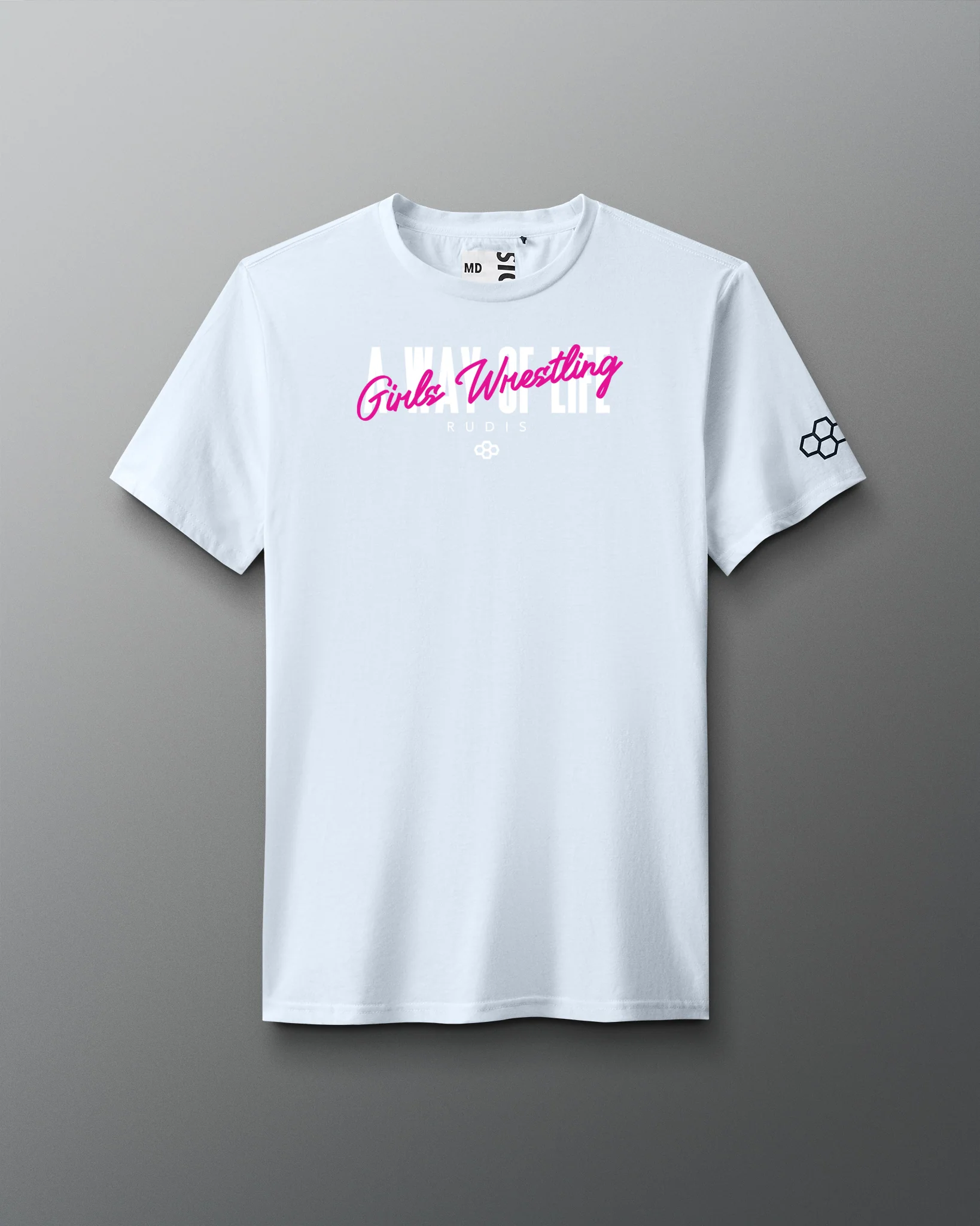 Motto "Girls Wrestling" Elite Super Soft T-Shirt - Image 2