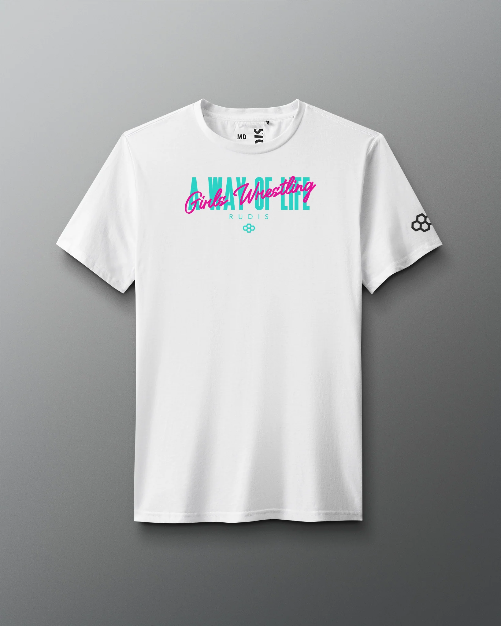 Motto "Girls Wrestling" Elite Super Soft T-Shirt - Image 3