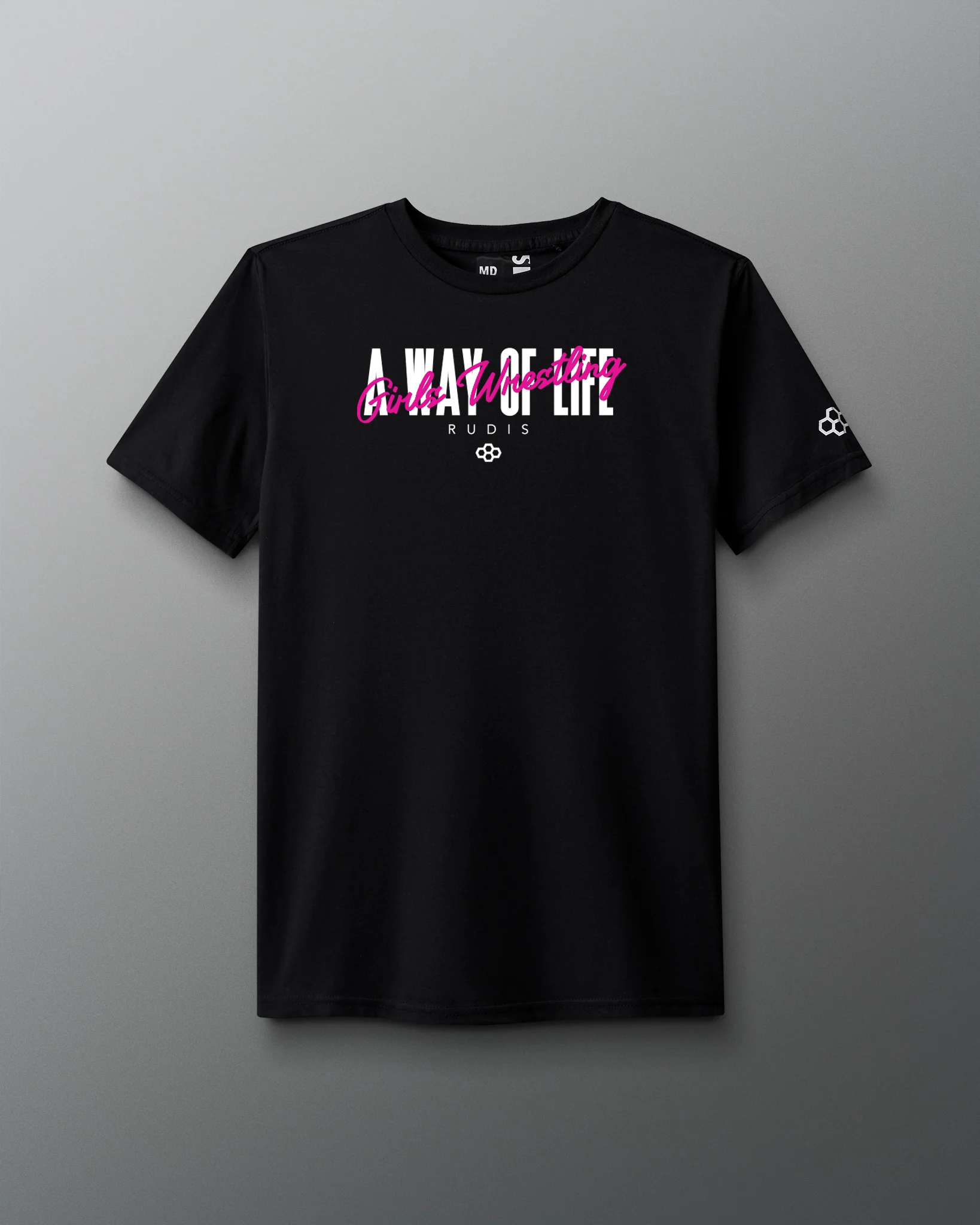 Motto "Girls Wrestling" Super Soft T-Shirt