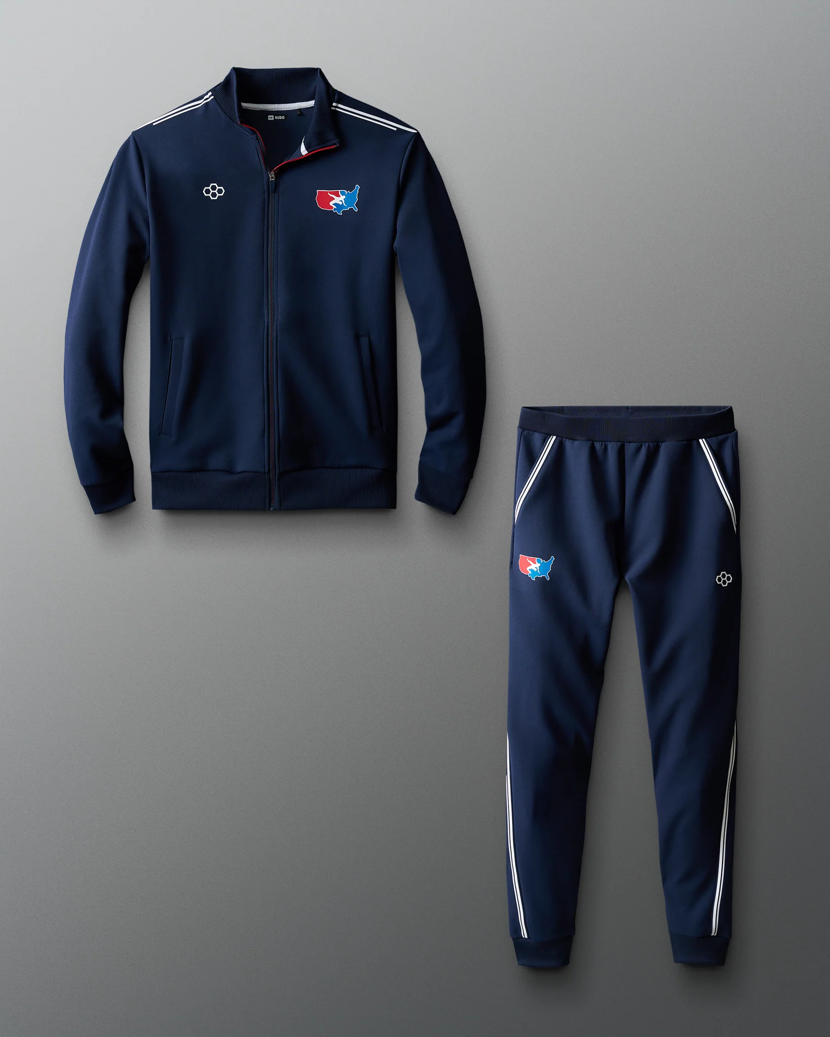 USA Wrestling Chronicle Elite Podium Set - Navy