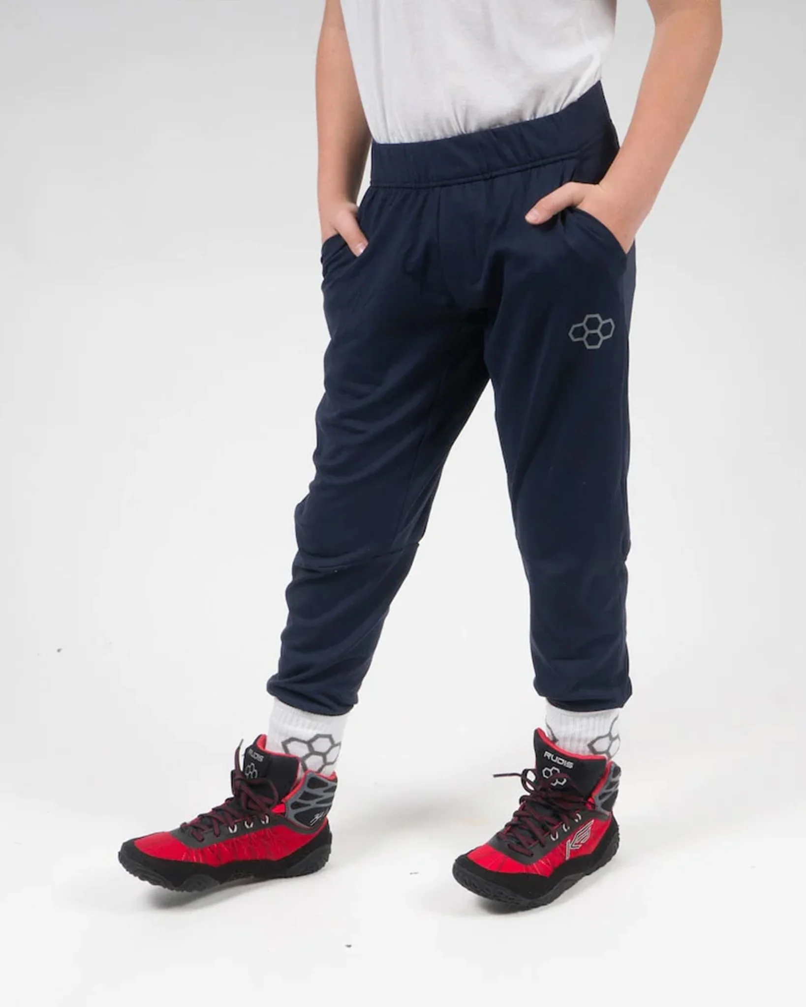 Navy RUDIS Hex Premier Youth Joggers - Image 2