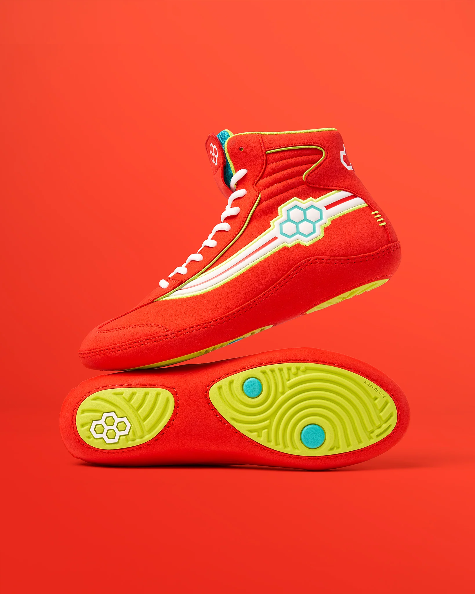 Ninety-5 Classic Adult Wrestling Shoe - Chili Pepper - Image 2