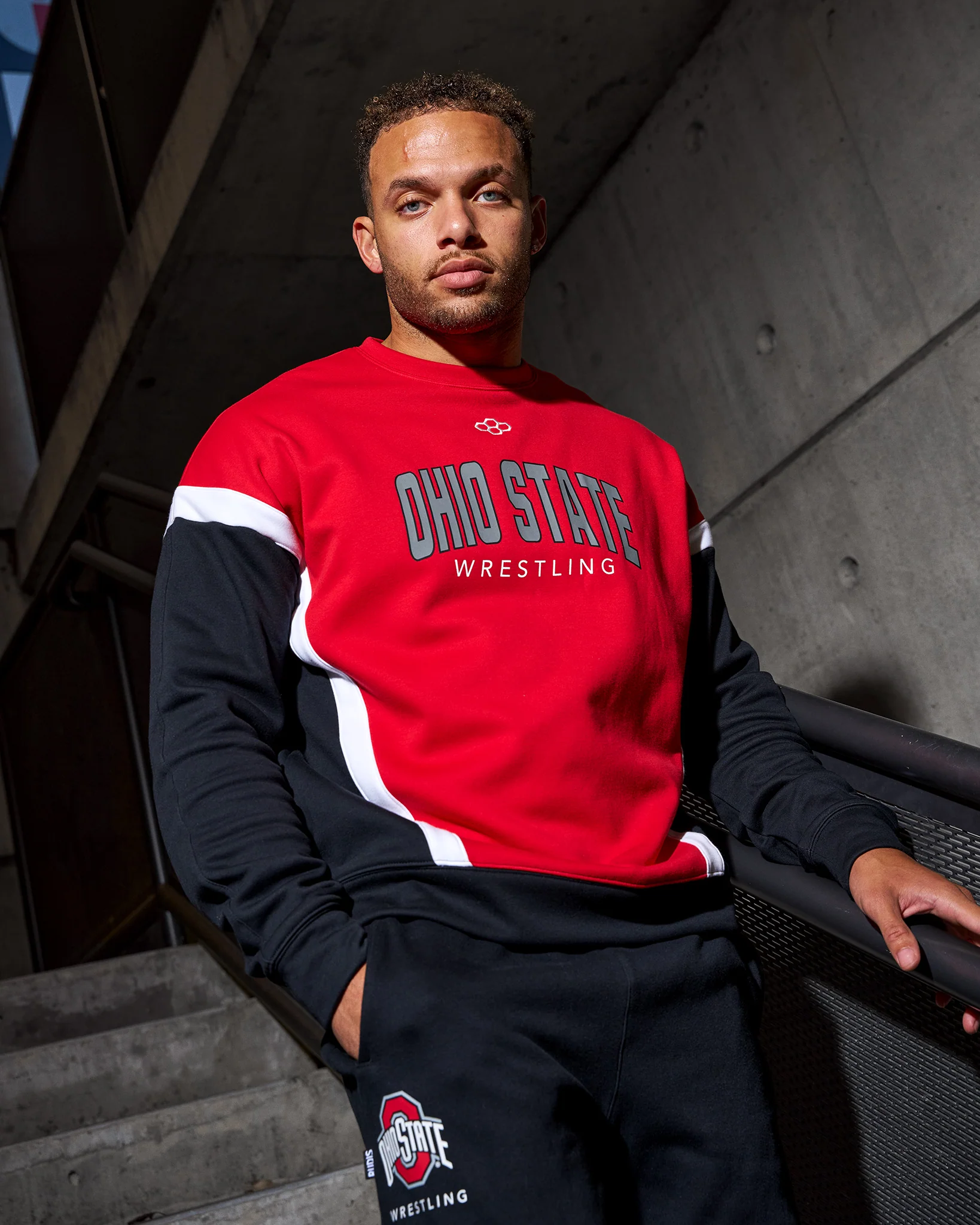Ohio State Colorblock Crewneck