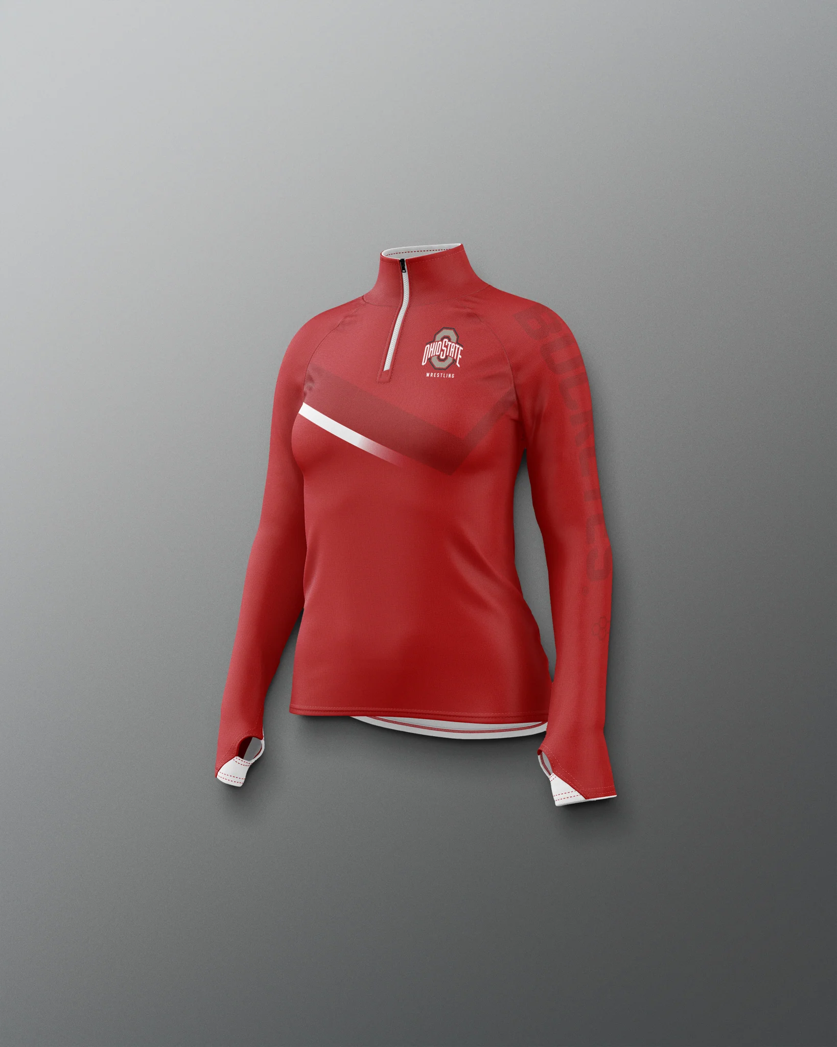 Ohio State Sublimated Girl's Quarter Zip - Image 10