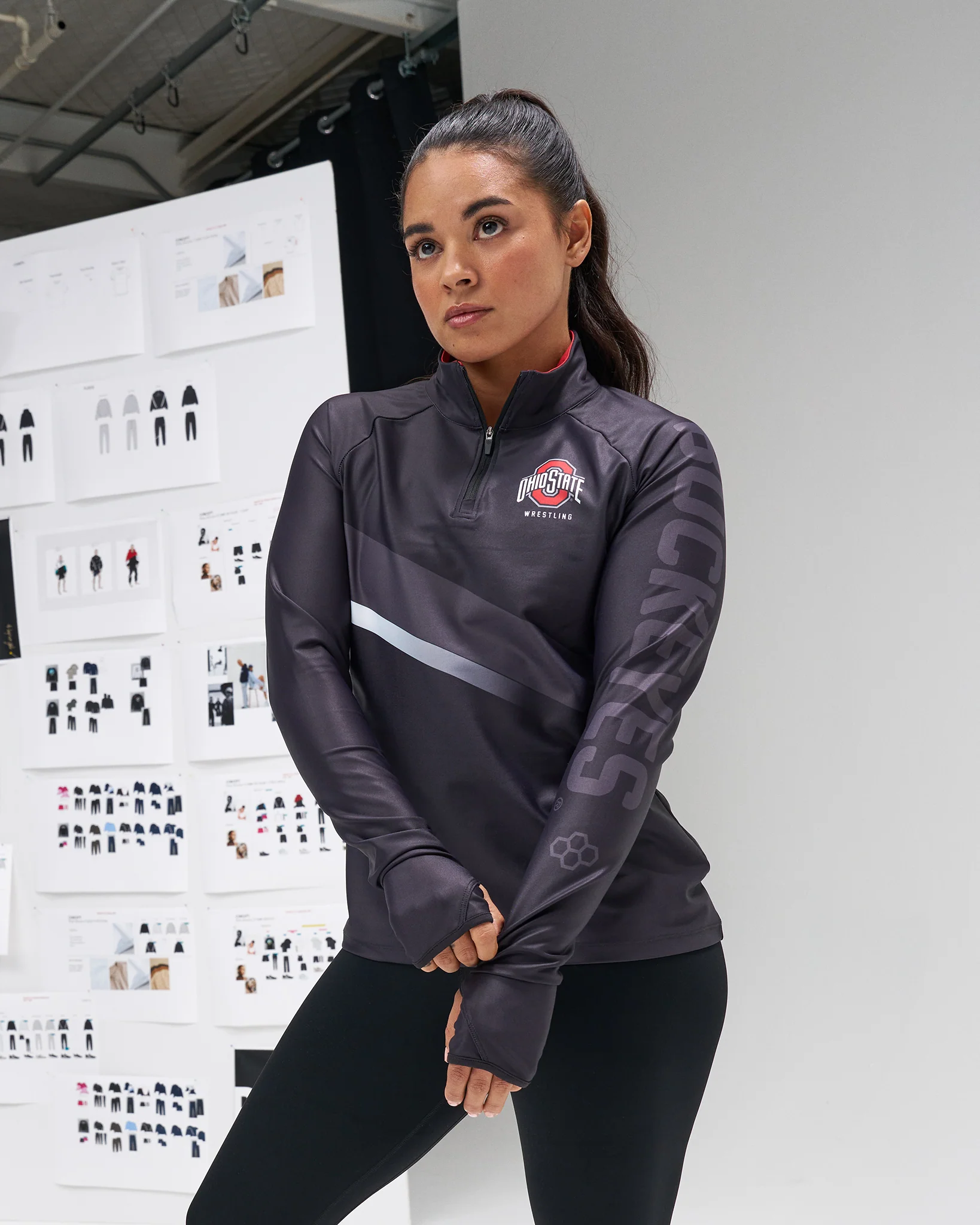 Ohio State Sublimated Women's Quarter Zip