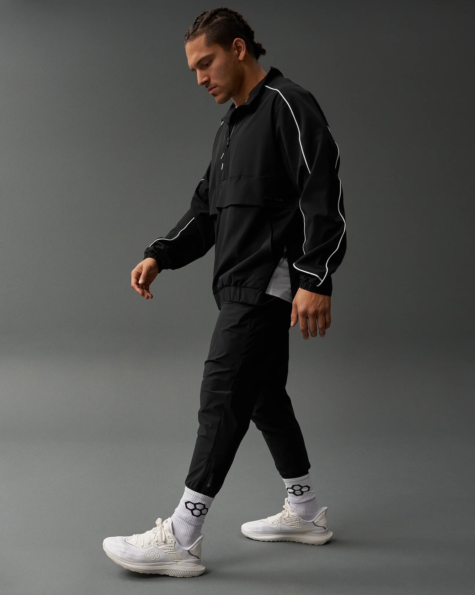 RUDIS 1/4 Zip Windbreaker - Black - Image 3