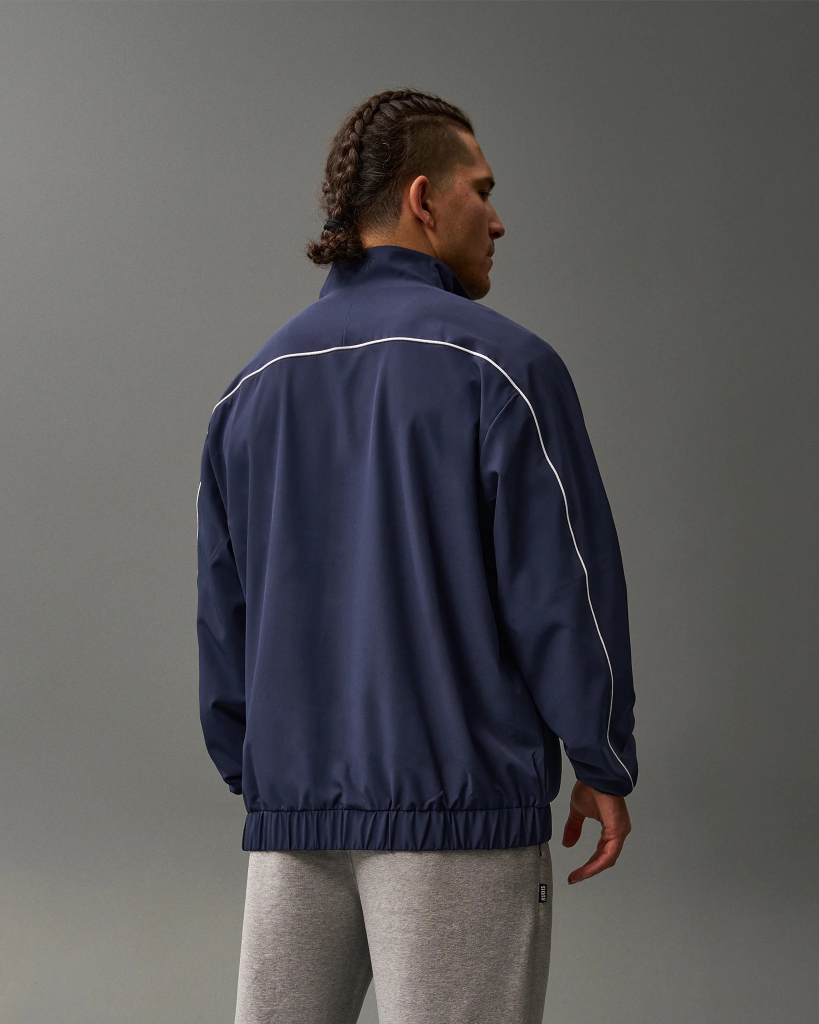 RUDIS 1/4 Zip Windbreaker - Navy - Image 3