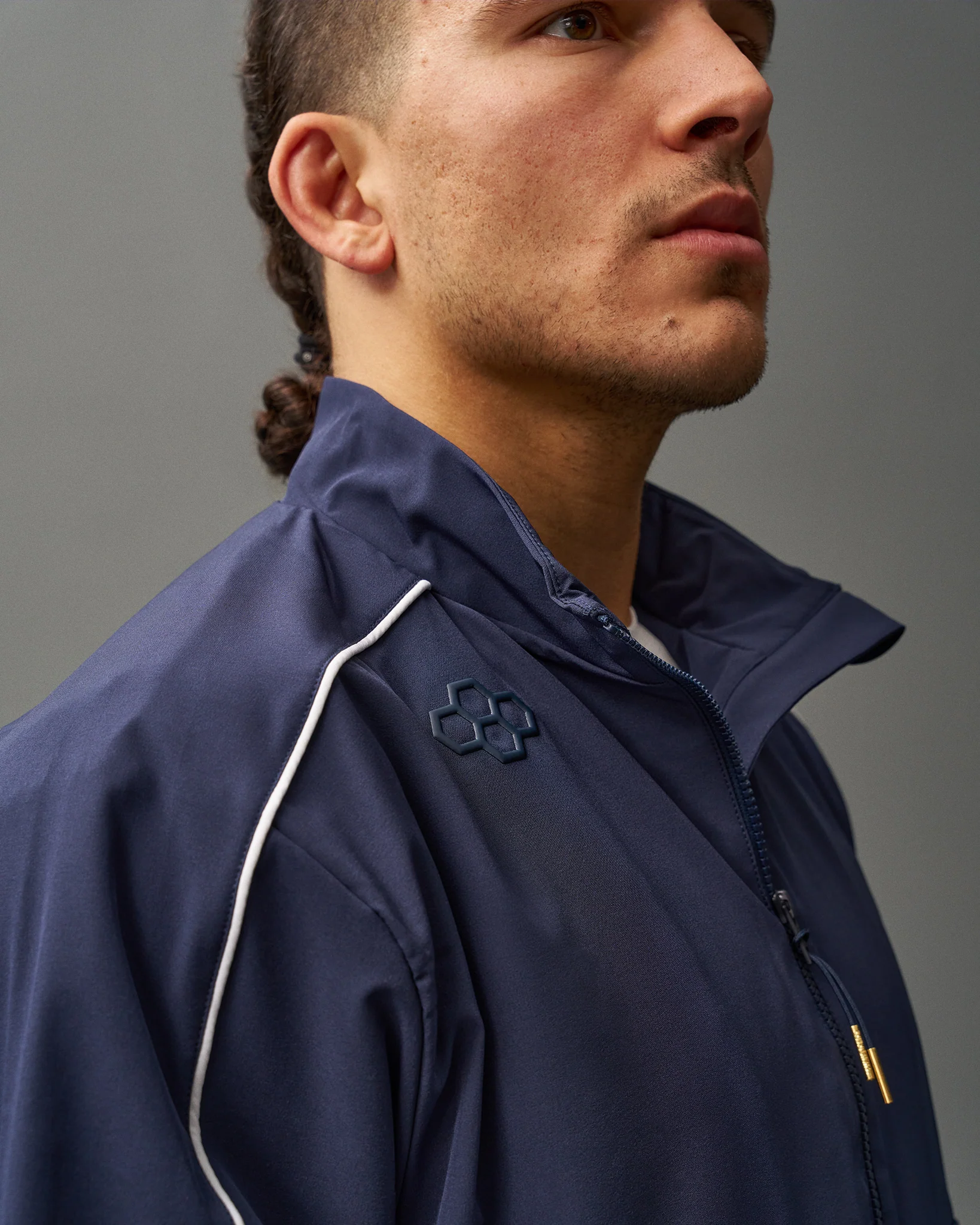 RUDIS 1/4 Zip Windbreaker - Navy - Image 4