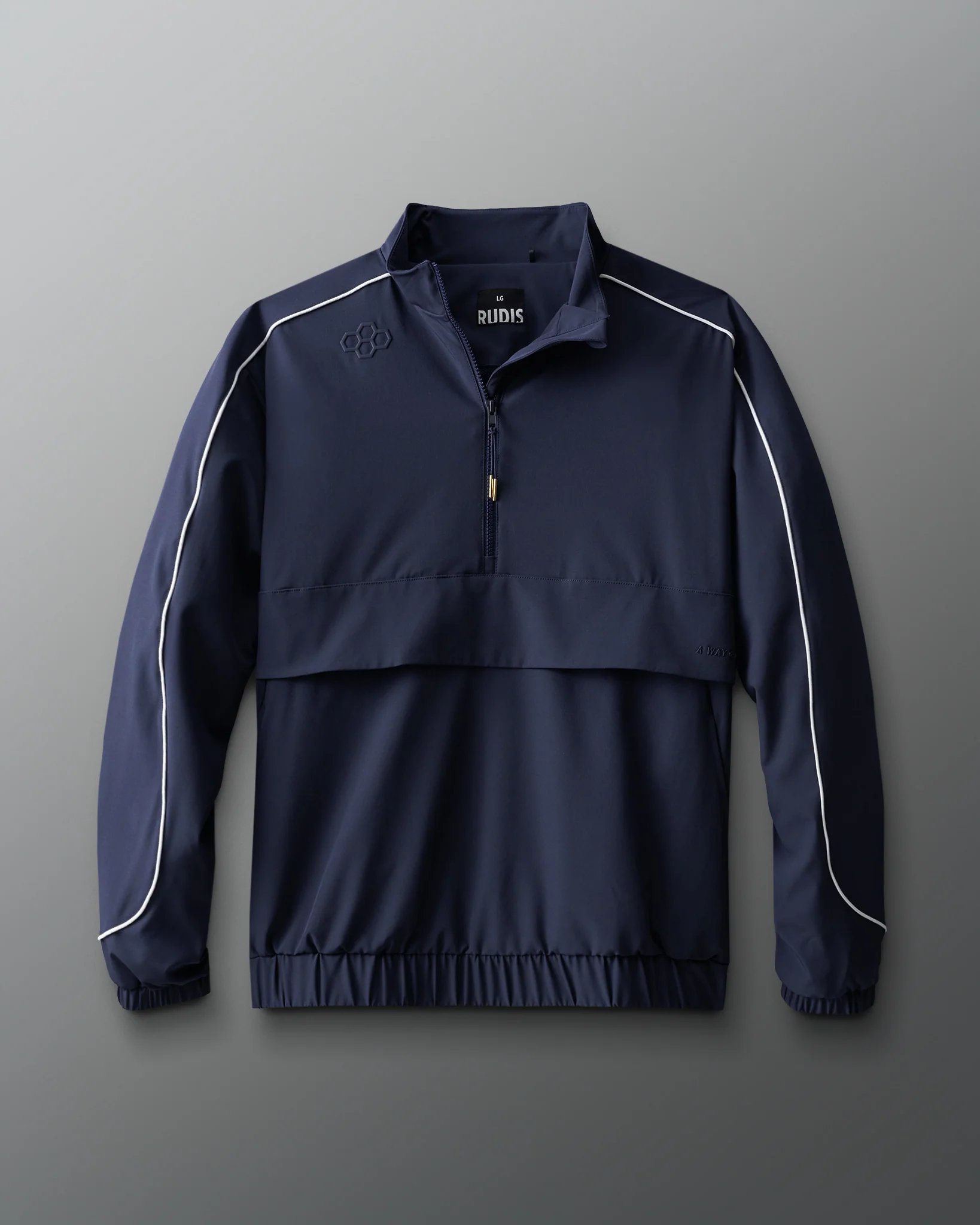 RUDIS 1/4 Zip Windbreaker - Navy - Image 8